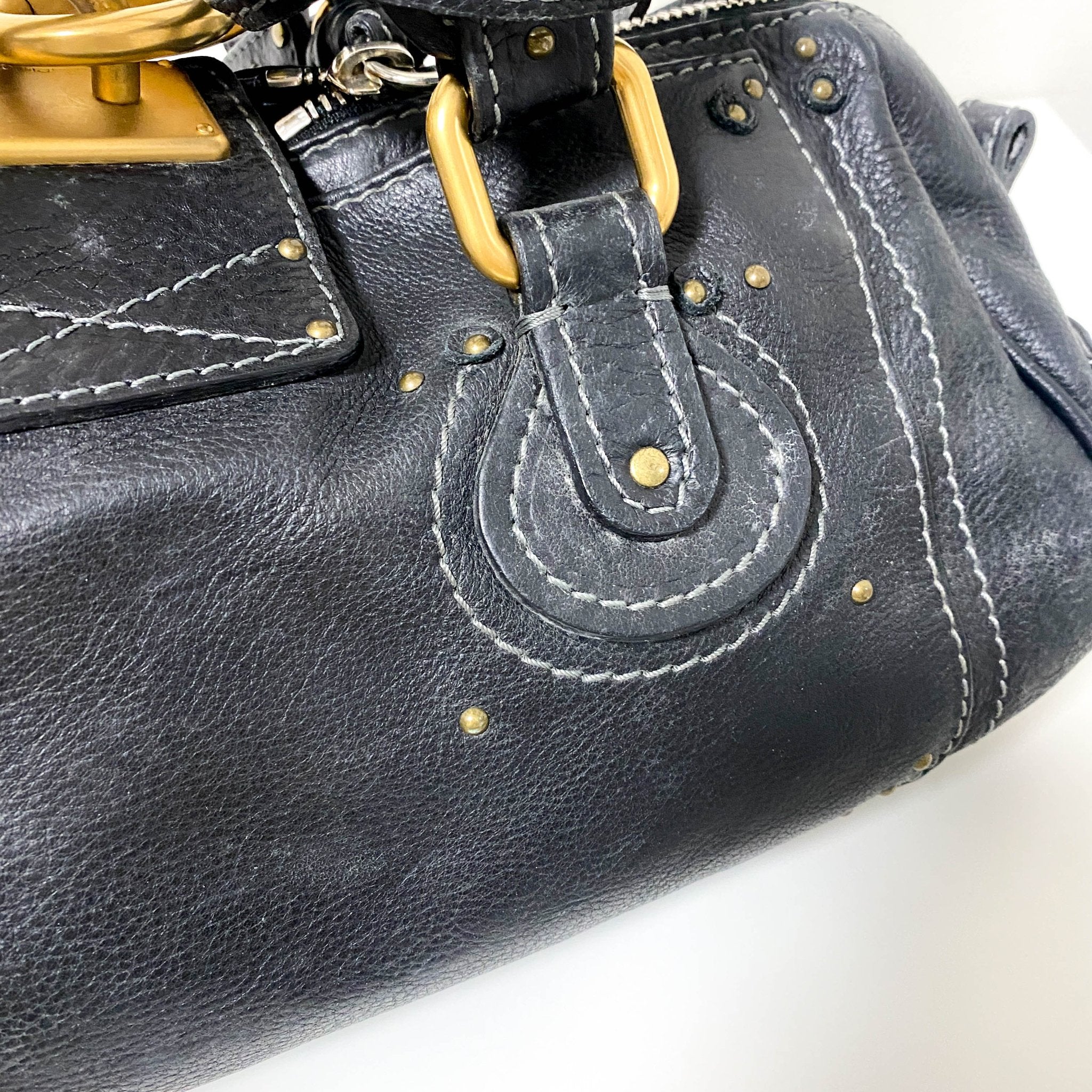 CHLOÉ Paddington Black leather Handbag, in , Sold by HIVE PRELOVED - Handle Bags, Shoulder Bags,