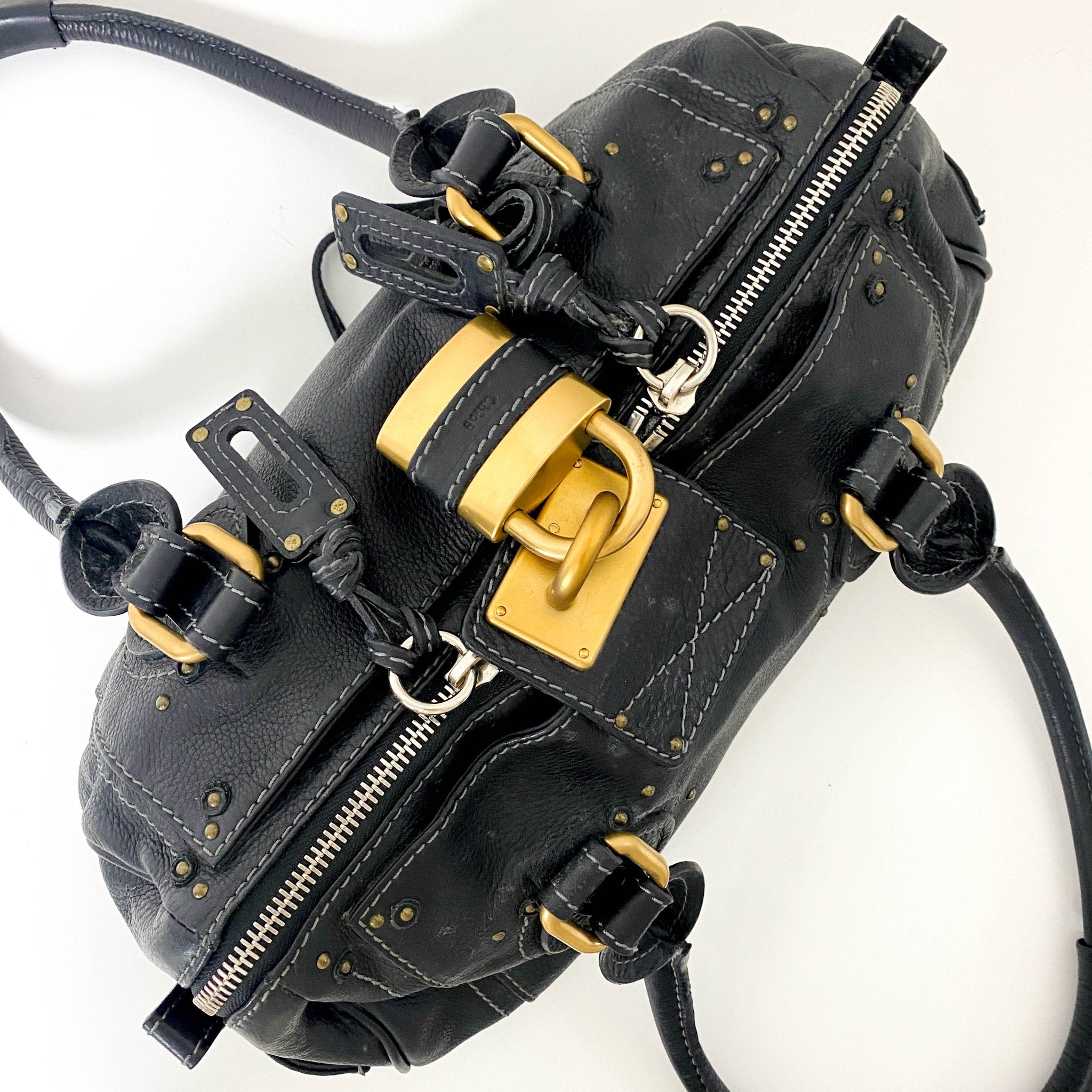 CHLOÉ Paddington Black leather Handbag, in , Sold by HIVE PRELOVED - Handle Bags, Shoulder Bags,