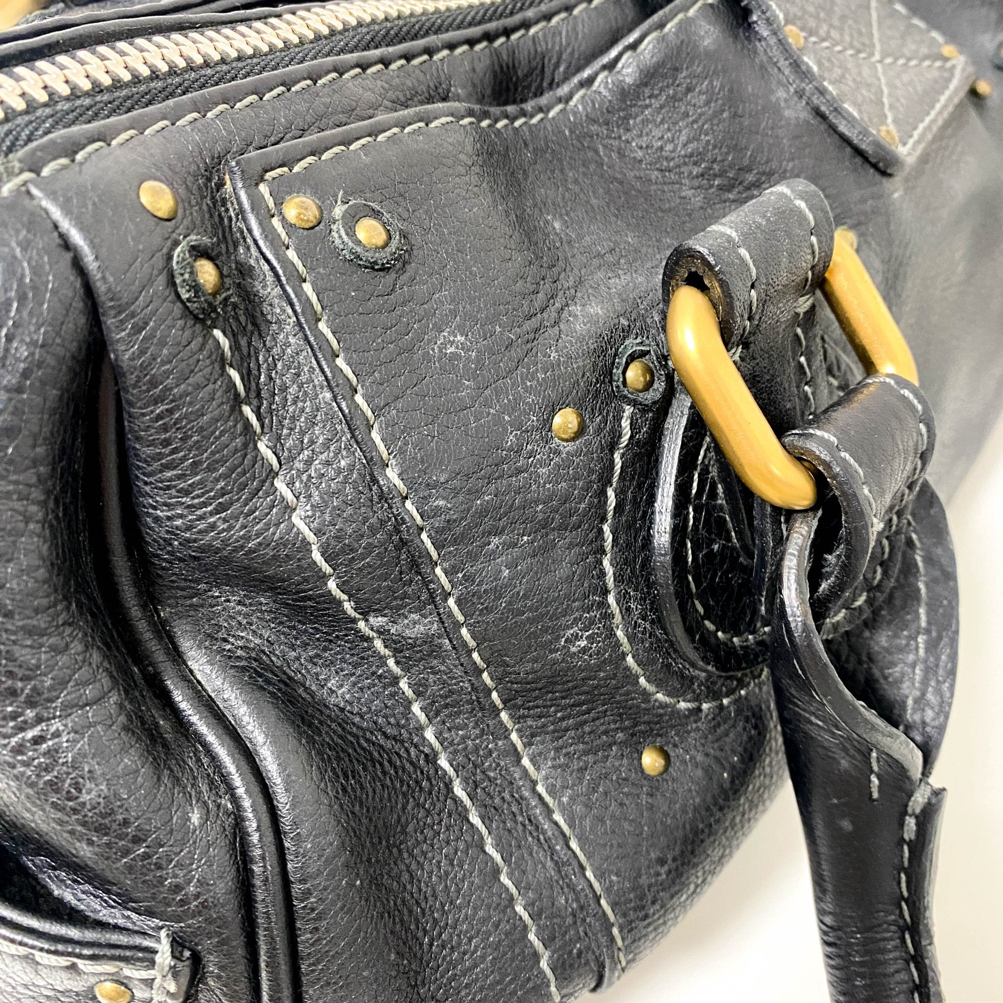 CHLOÉ Paddington Black leather Handbag, in , Sold by HIVE PRELOVED - Handle Bags, Shoulder Bags,