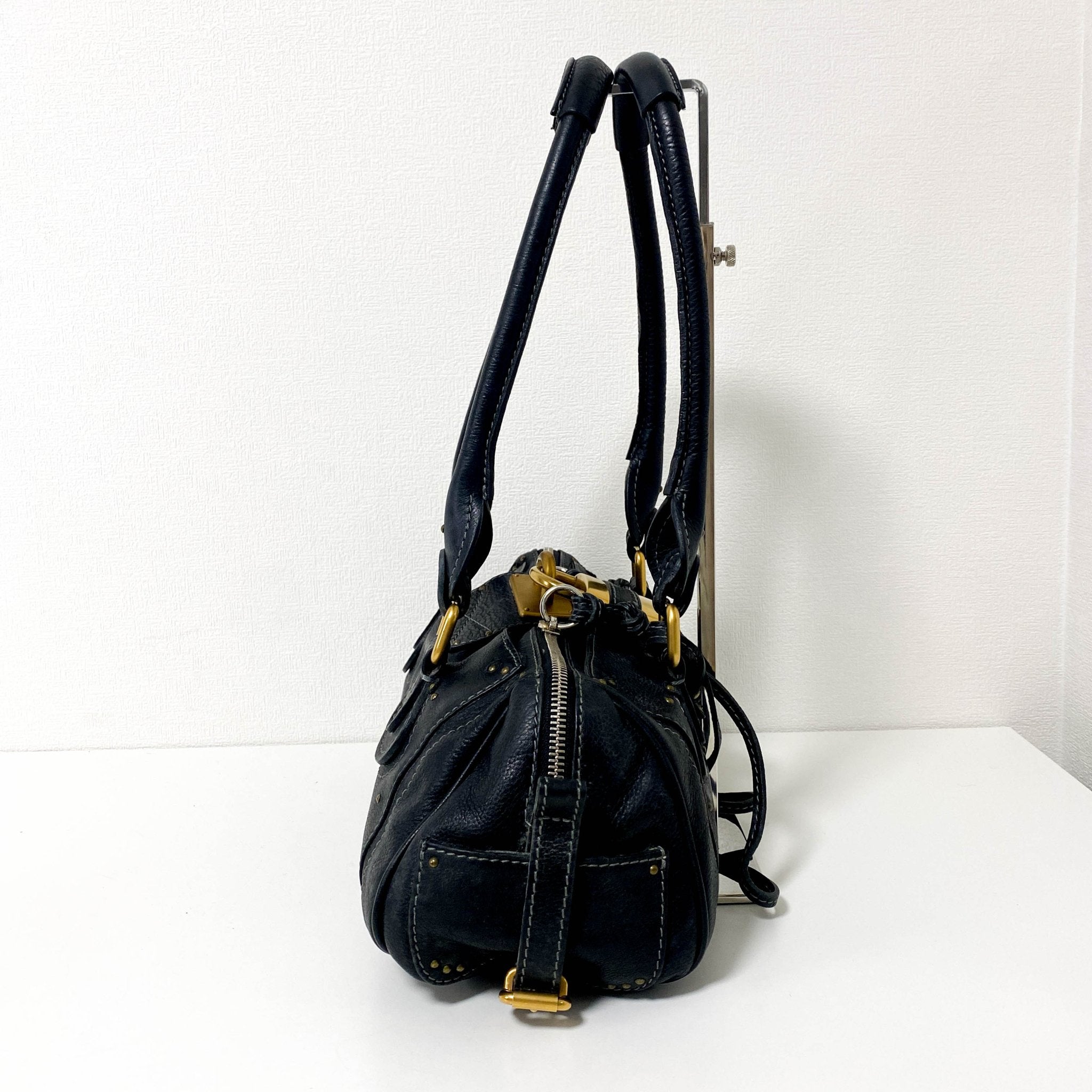 CHLOÉ Paddington Black leather Handbag, in , Sold by HIVE PRELOVED - Handle Bags, Shoulder Bags,