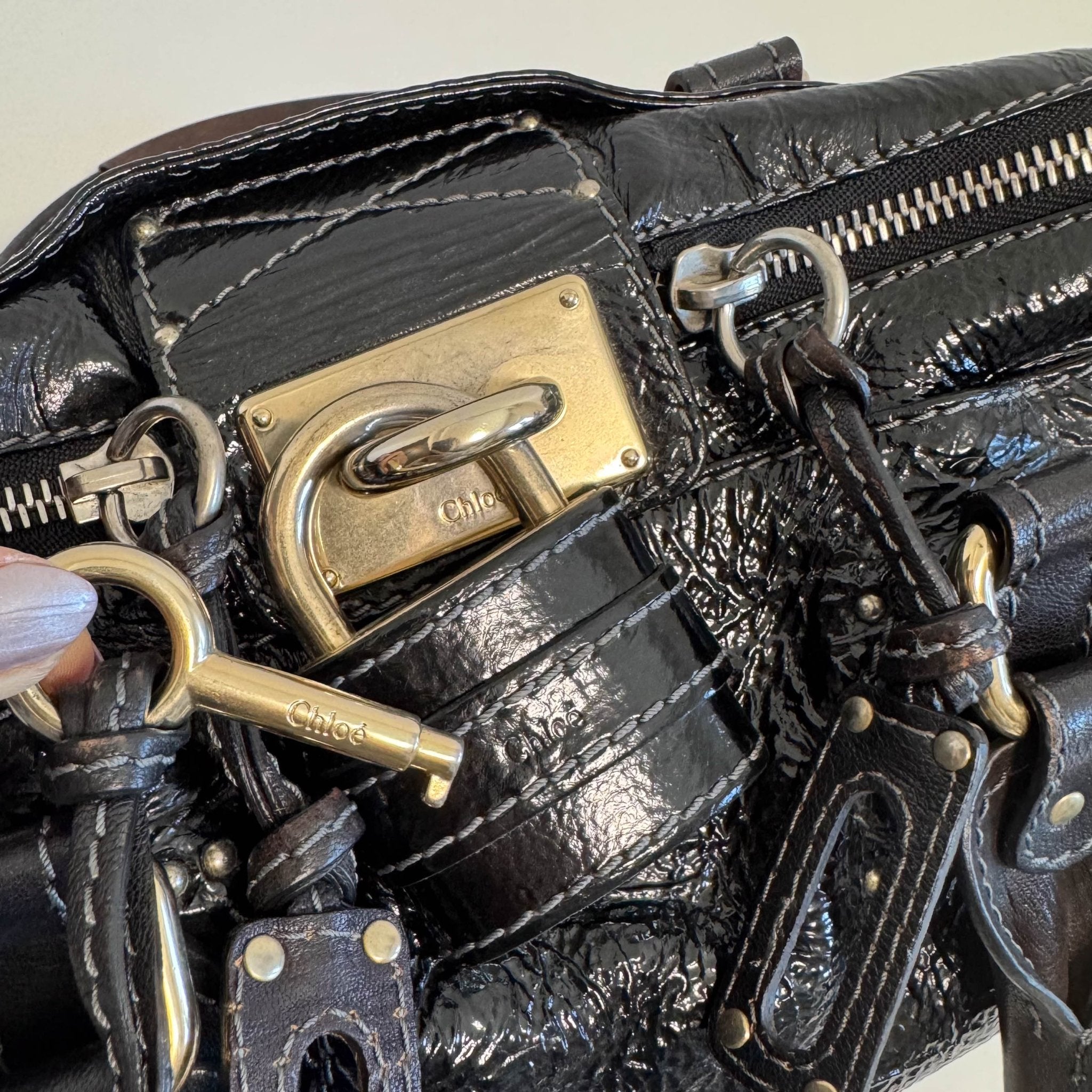 CHLOÉ Paddington Black Leather Handbag, in , Sold by HIVE PRELOVED - Handle Bags, ,