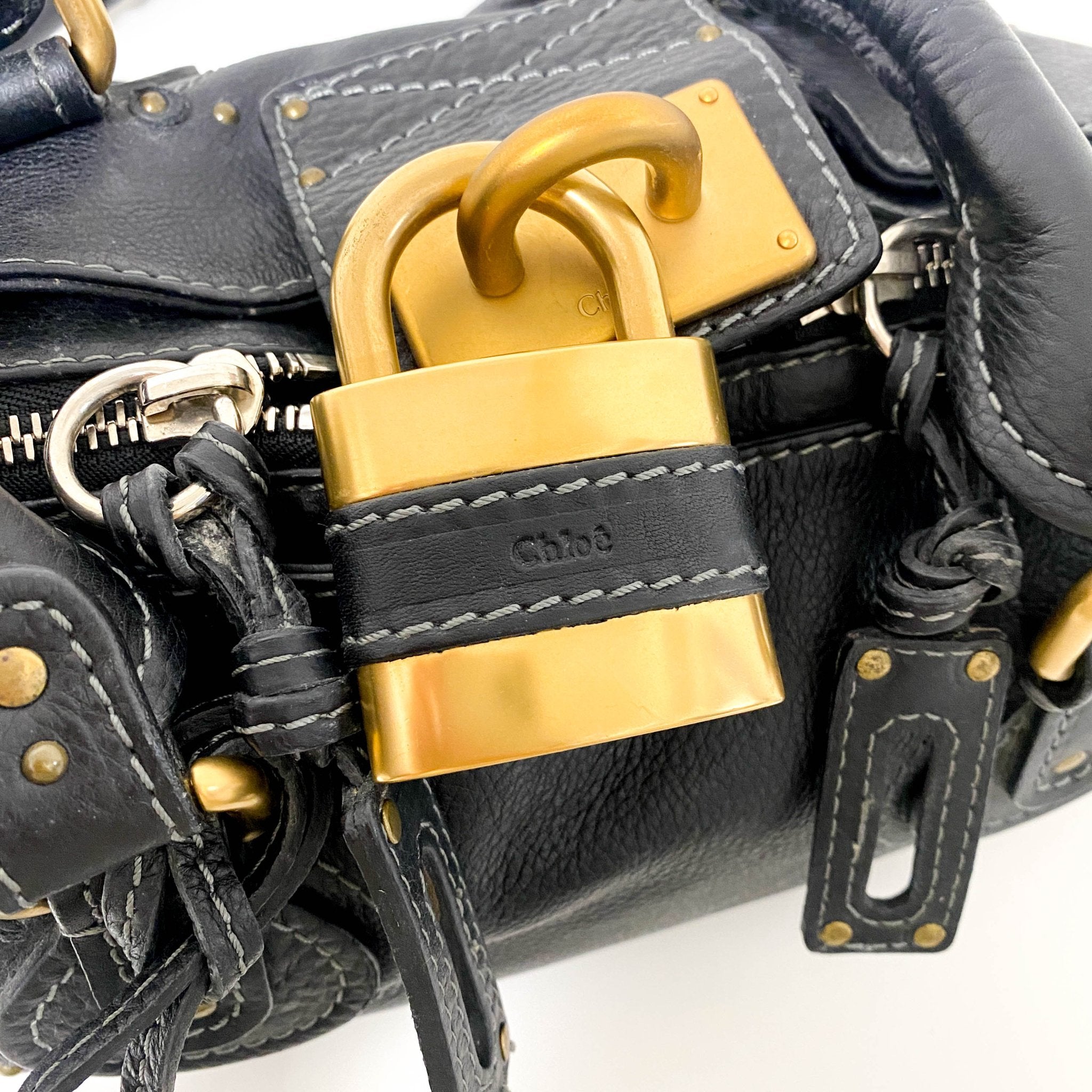 CHLOÉ Paddington Black leather Handbag, in , Sold by HIVE PRELOVED - Handle Bags, Shoulder Bags,