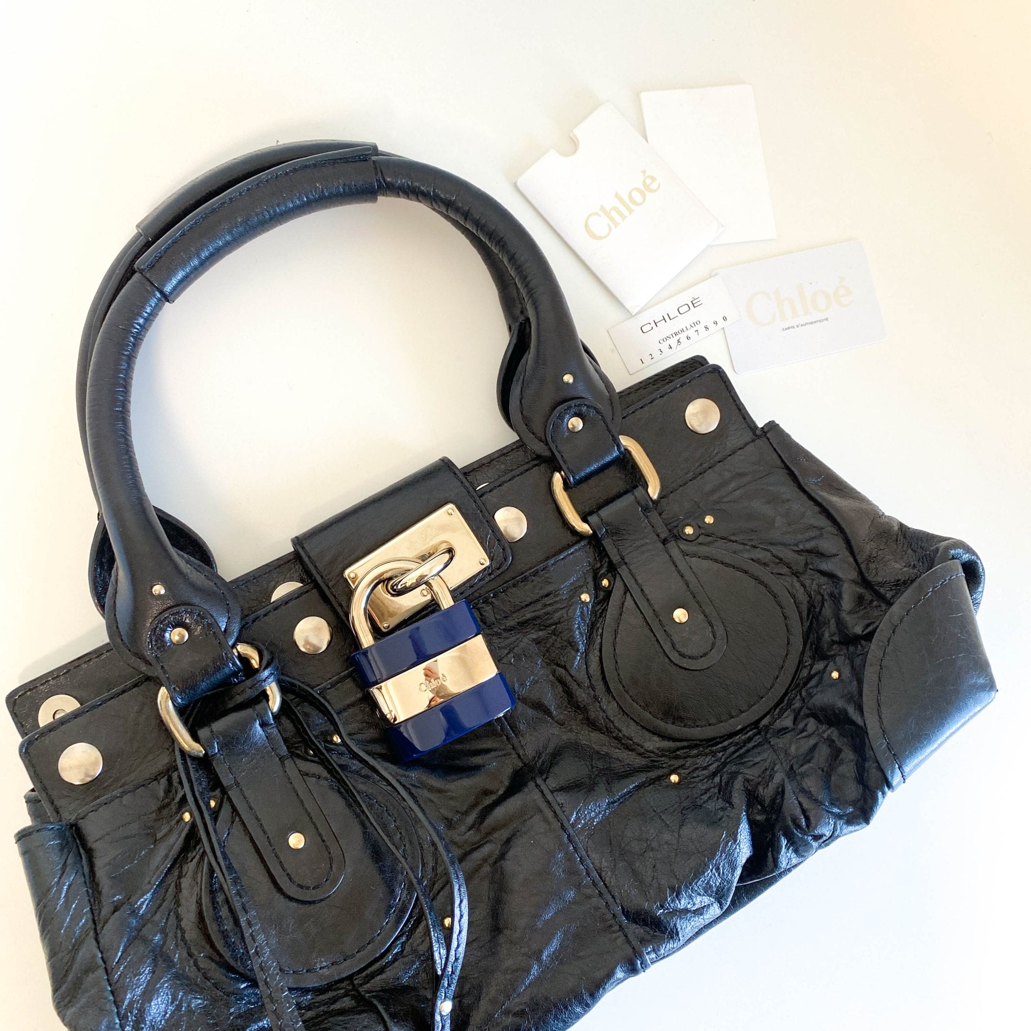 CHLOÉ Paddington Black Leather Handbag, in , Sold by HIVE PRELOVED - Handle Bags, ,