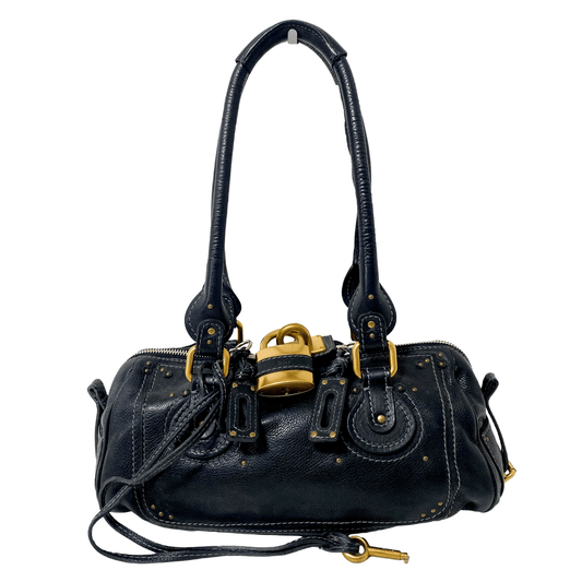 CHLOÉ Paddington Black leather Handbag, in , Sold by HIVE PRELOVED - Handle Bags, Shoulder Bags,