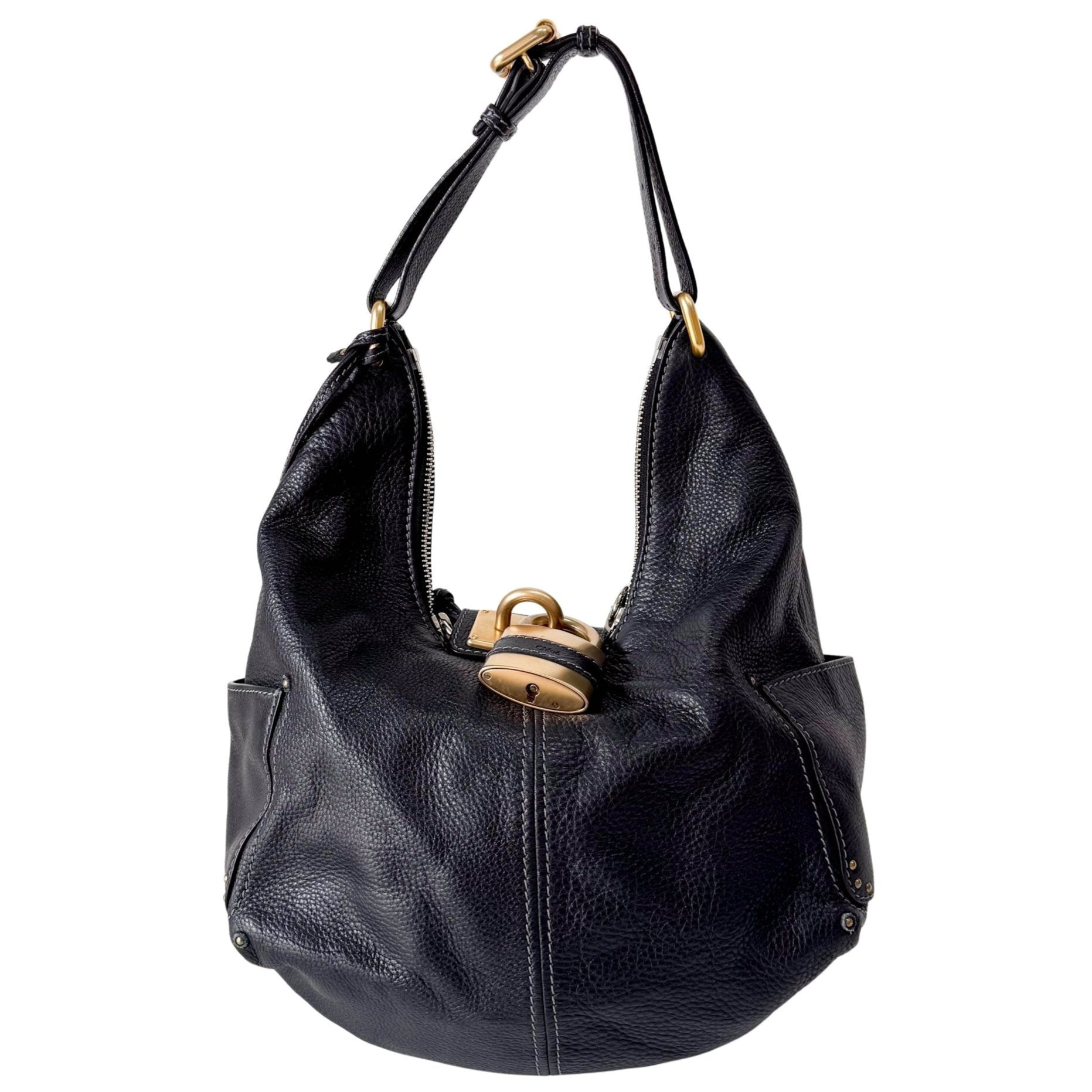 CHLOÉ Paddington Black leather Hobo Shoulder Bag, in , Sold by HIVE PRELOVED - Shoulder Bags, ,