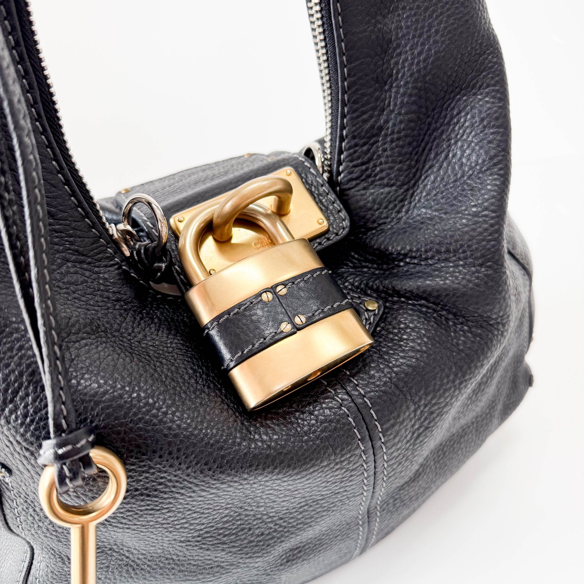 CHLOÉ Paddington Black leather Hobo Shoulder Bag, in , Sold by HIVE PRELOVED - Shoulder Bags, ,