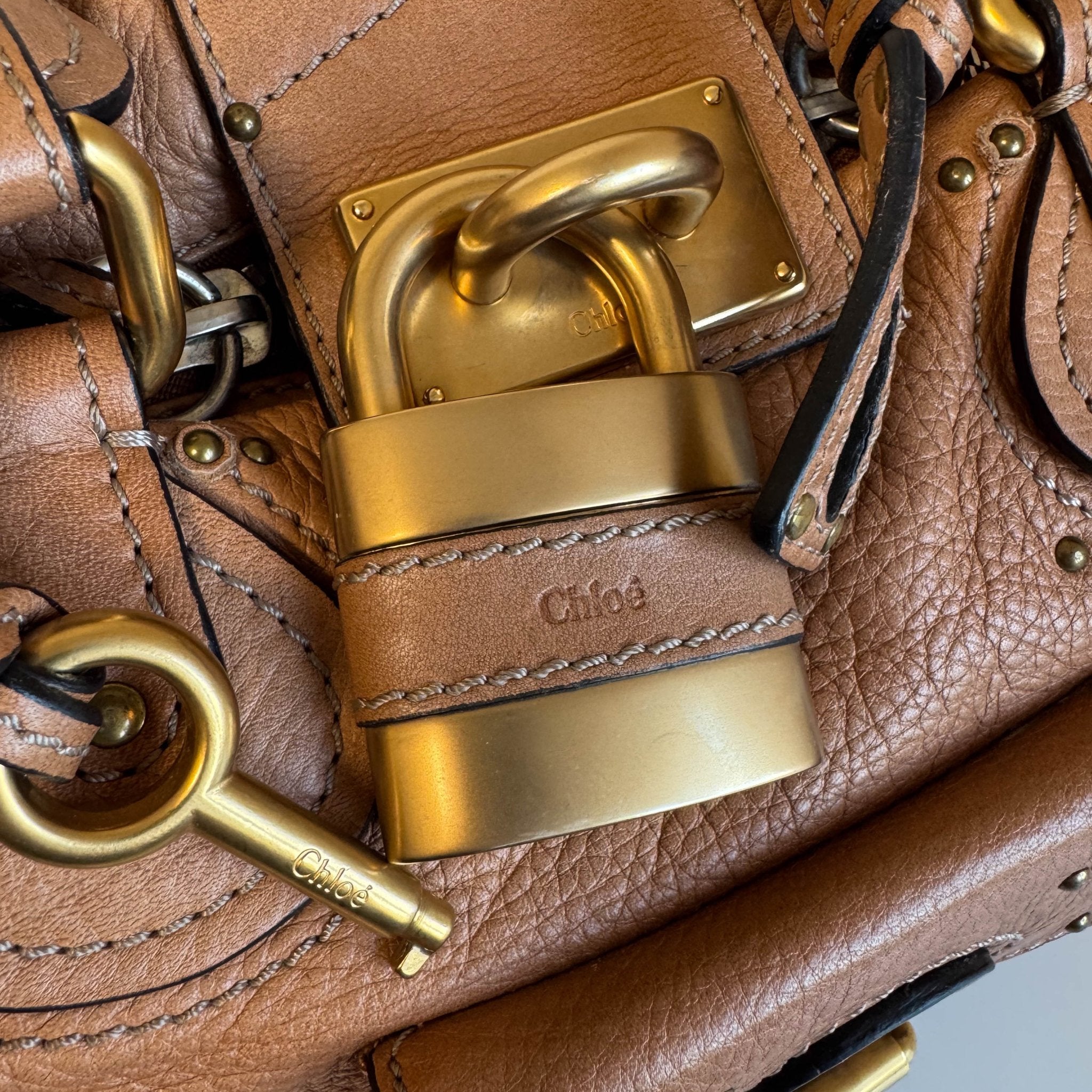 CHLOÉ Paddington Brown leather Handbag Front Pocket, in , Sold by HIVE PRELOVED - Handle Bags, ,