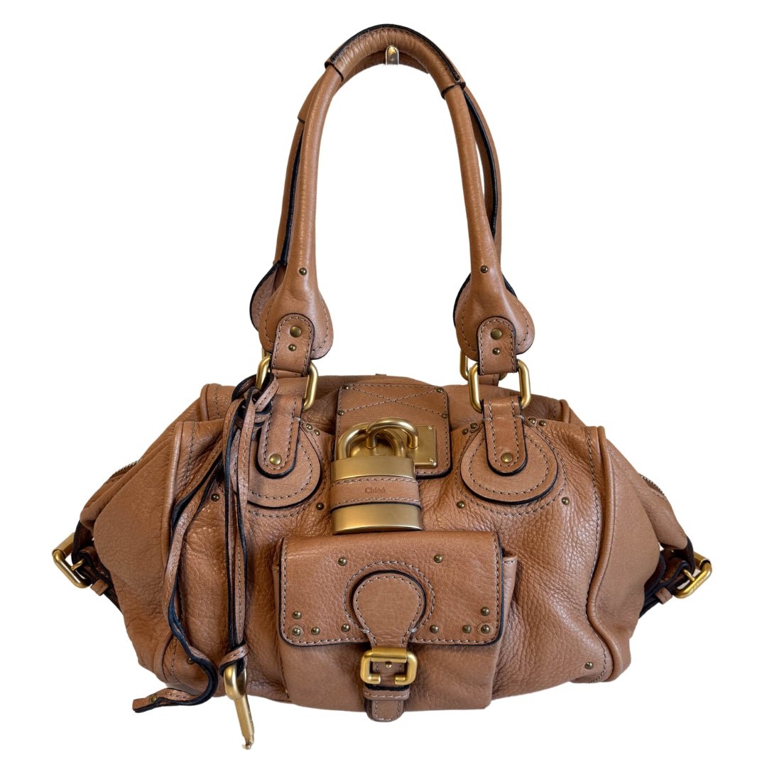 CHLOÉ Paddington Brown leather Handbag Front Pocket, in , Sold by HIVE PRELOVED - Handle Bags, ,
