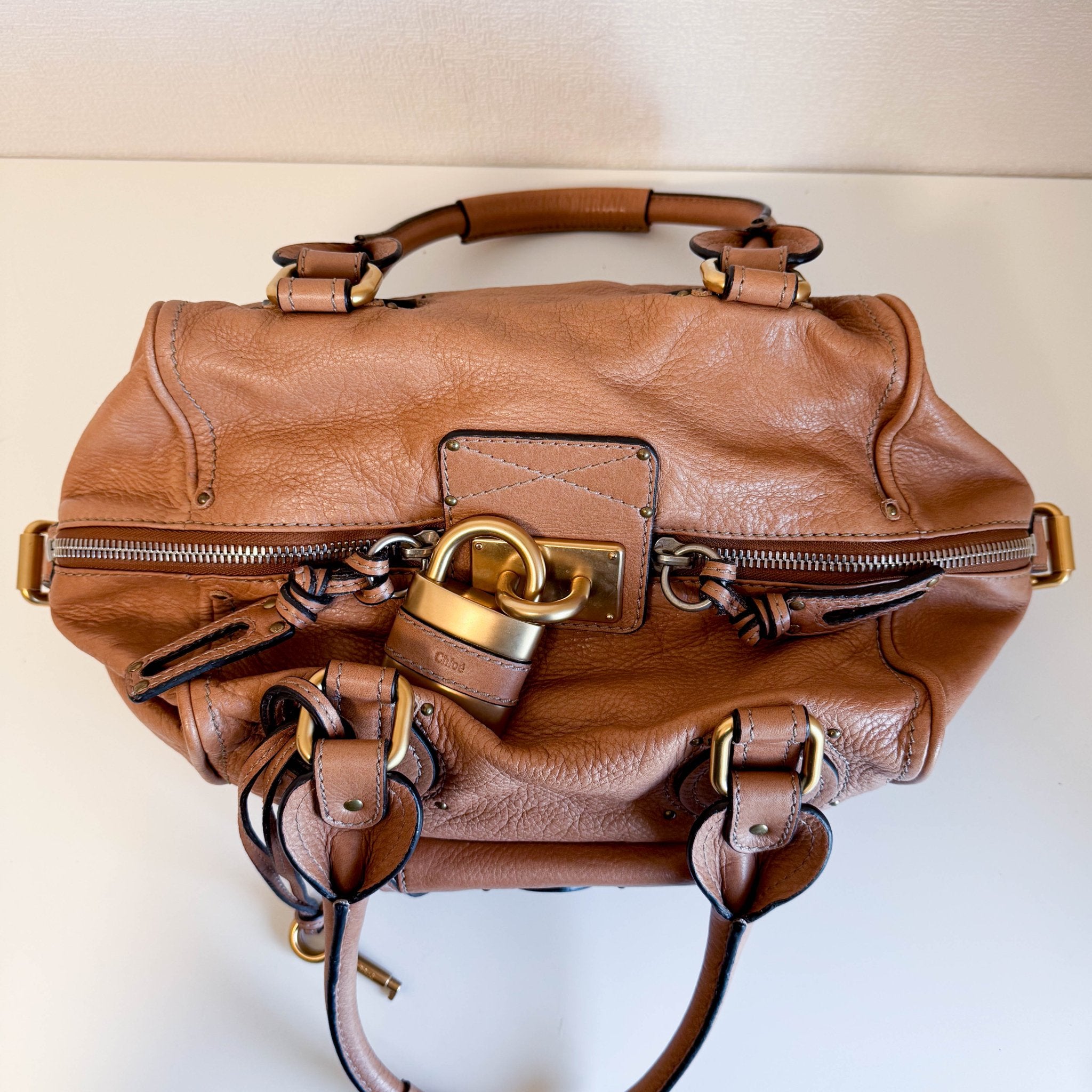 CHLOÉ Paddington Brown leather Handbag Front Pocket, in , Sold by HIVE PRELOVED - Handle Bags, ,