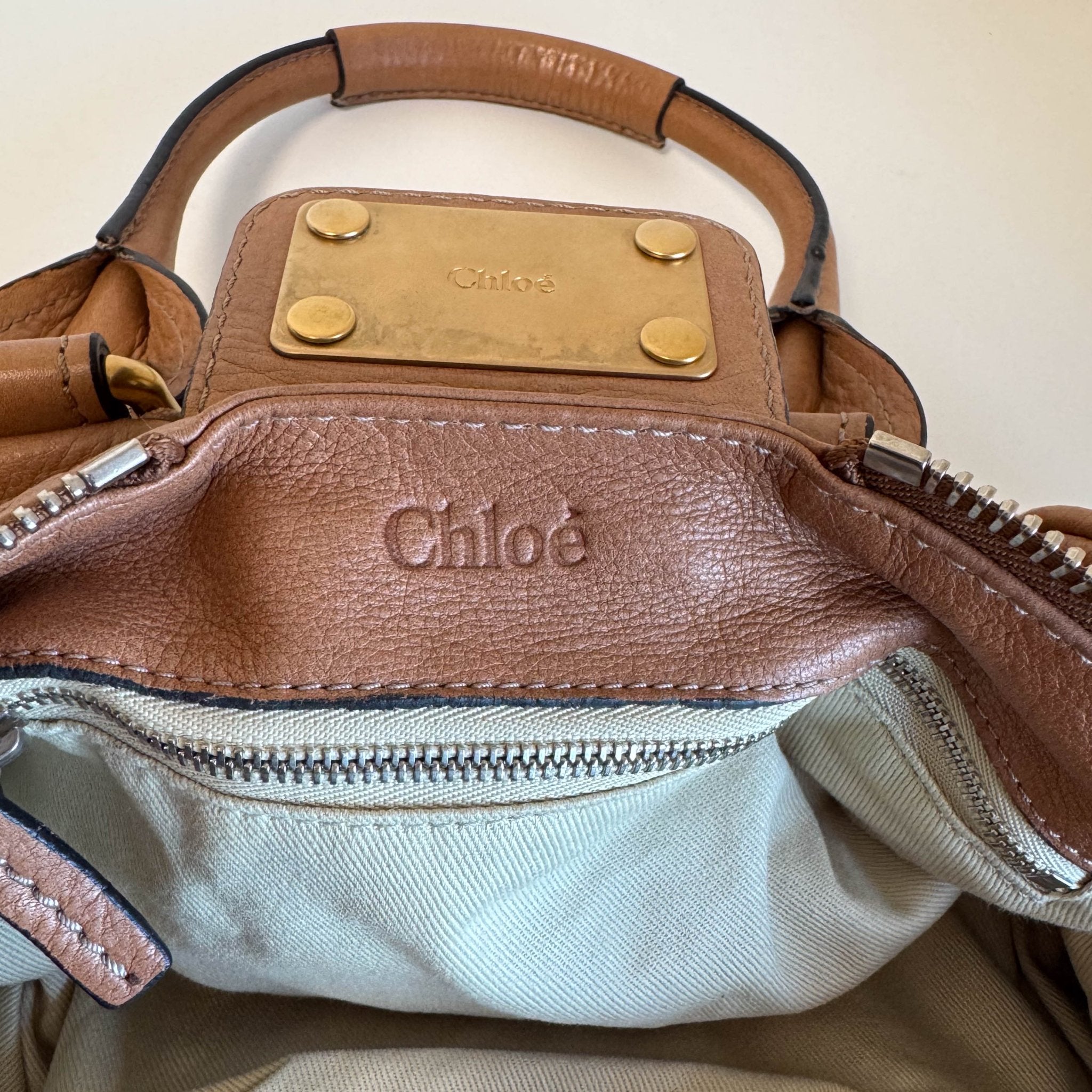 CHLOÉ Paddington Brown leather Handbag Front Pocket, in , Sold by HIVE PRELOVED - Handle Bags, ,