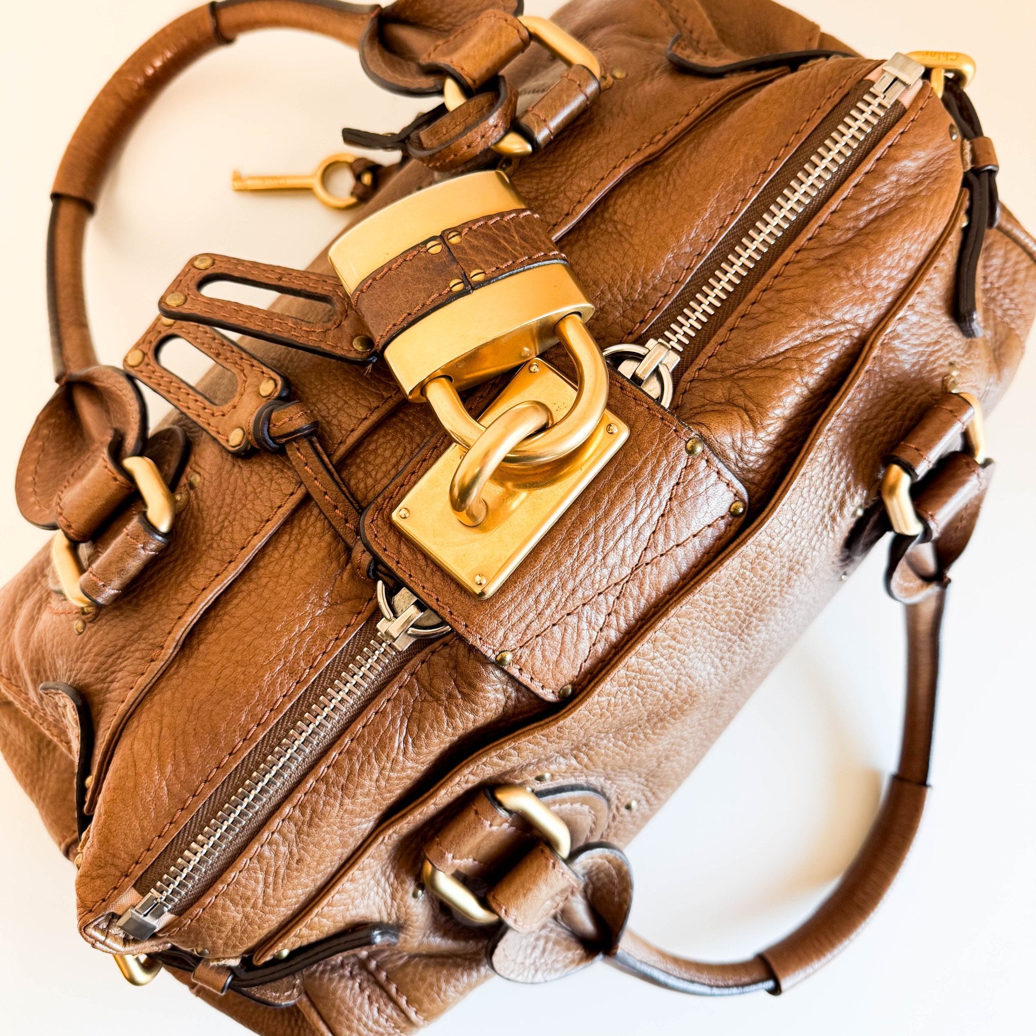 CHLOÉ Paddington Brown leather Handbag, in , Sold by HIVE PRELOVED - Handle Bags, ,