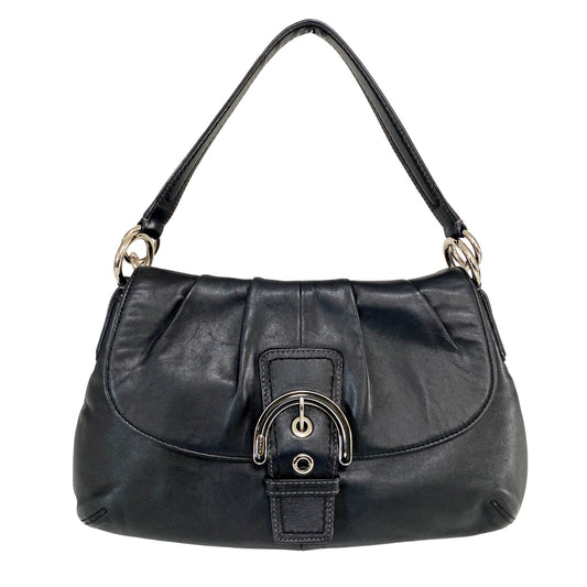 COACH Black Leather Buckle Shoulder Bag, in , Sold by HIVE PRELOVED - Shoulder Bags, ,