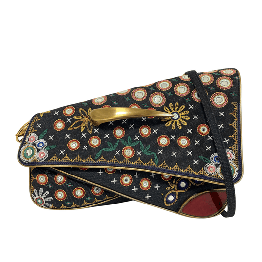 DIOR 1947 Montaigne Chris License Plate Denim Saddle Bag, in , Sold by HIVE PRELOVED - Shoulder Bags, ,