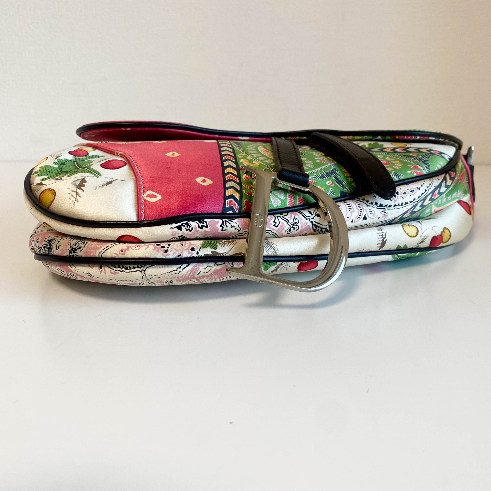 DIOR 2003 Saddle Satin Patchwork Handbag, in , Sold by HIVE PRELOVED - Shoulder Bags, ,