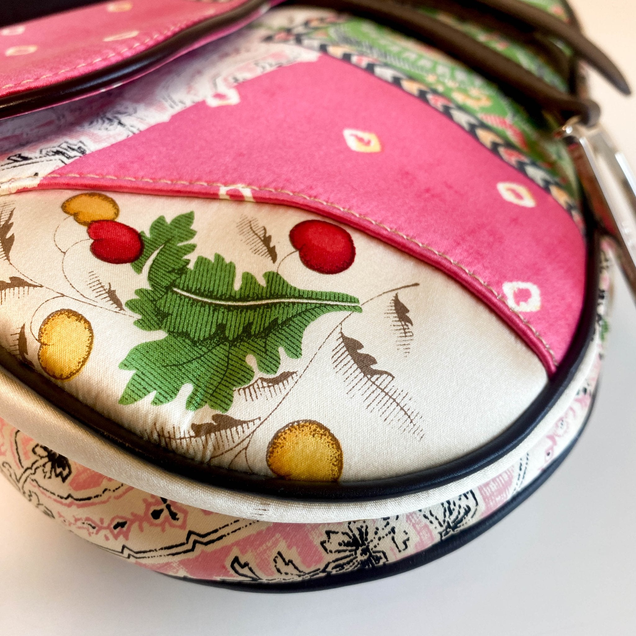 DIOR 2003 Saddle Satin Patchwork Handbag, in , Sold by HIVE PRELOVED - Shoulder Bags, ,