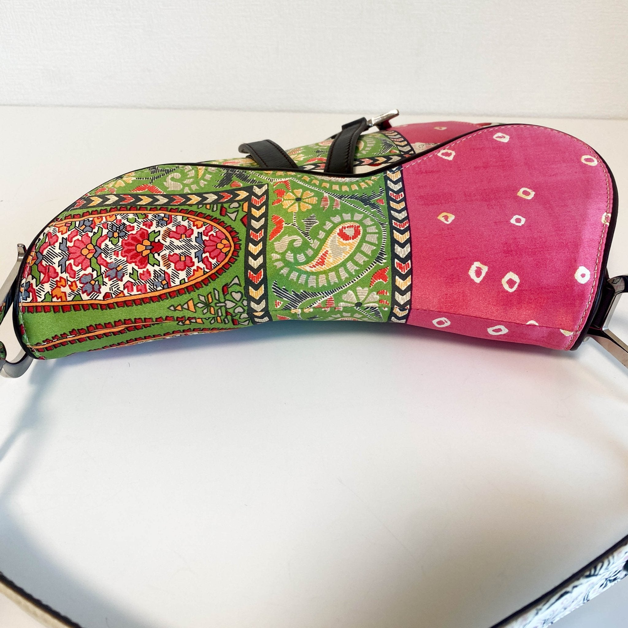 DIOR 2003 Saddle Satin Patchwork Handbag, in , Sold by HIVE PRELOVED - Shoulder Bags, ,