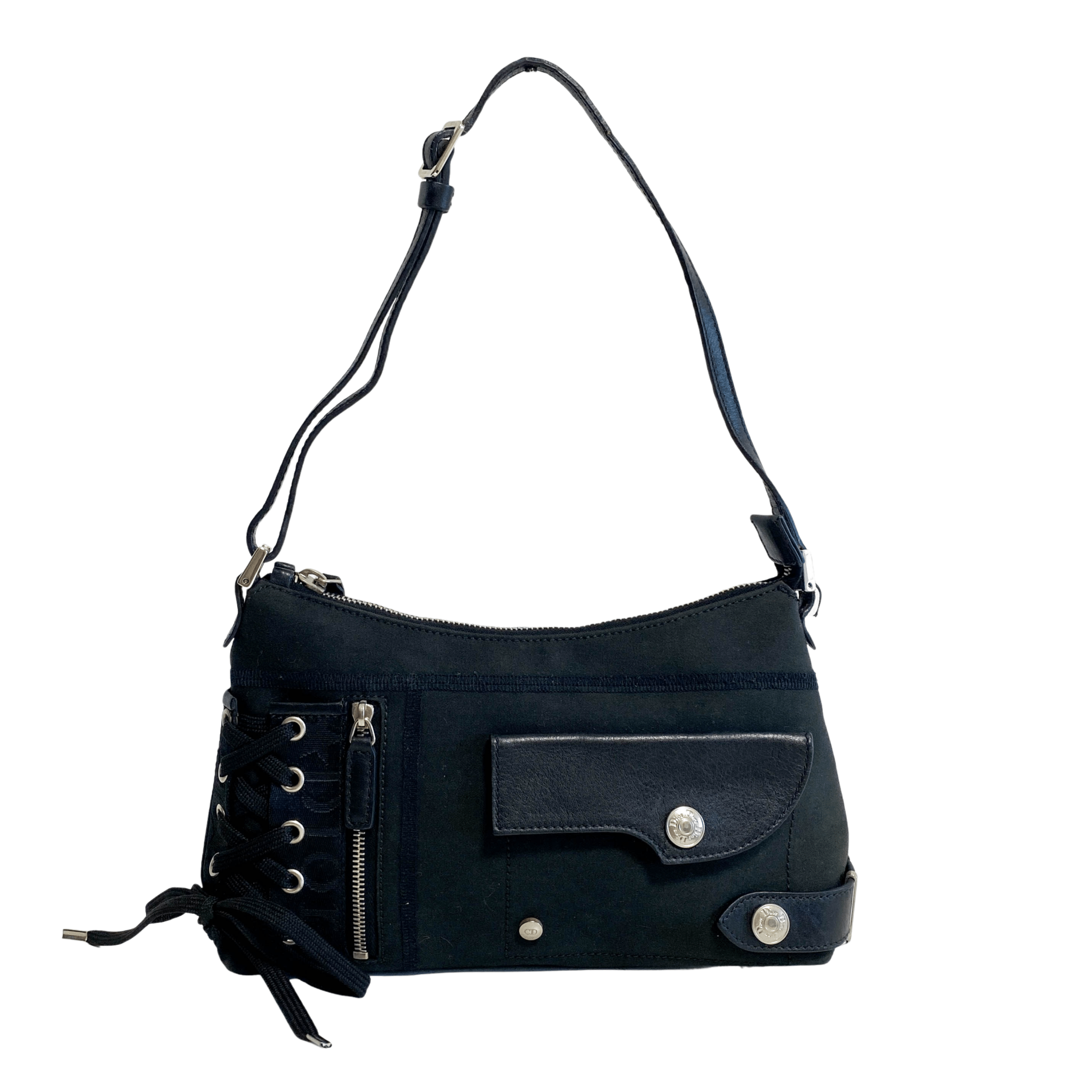 DIOR 2004 Black Cotton Handbag, in , Sold by HIVE PRELOVED - Shoulder Bags, ,