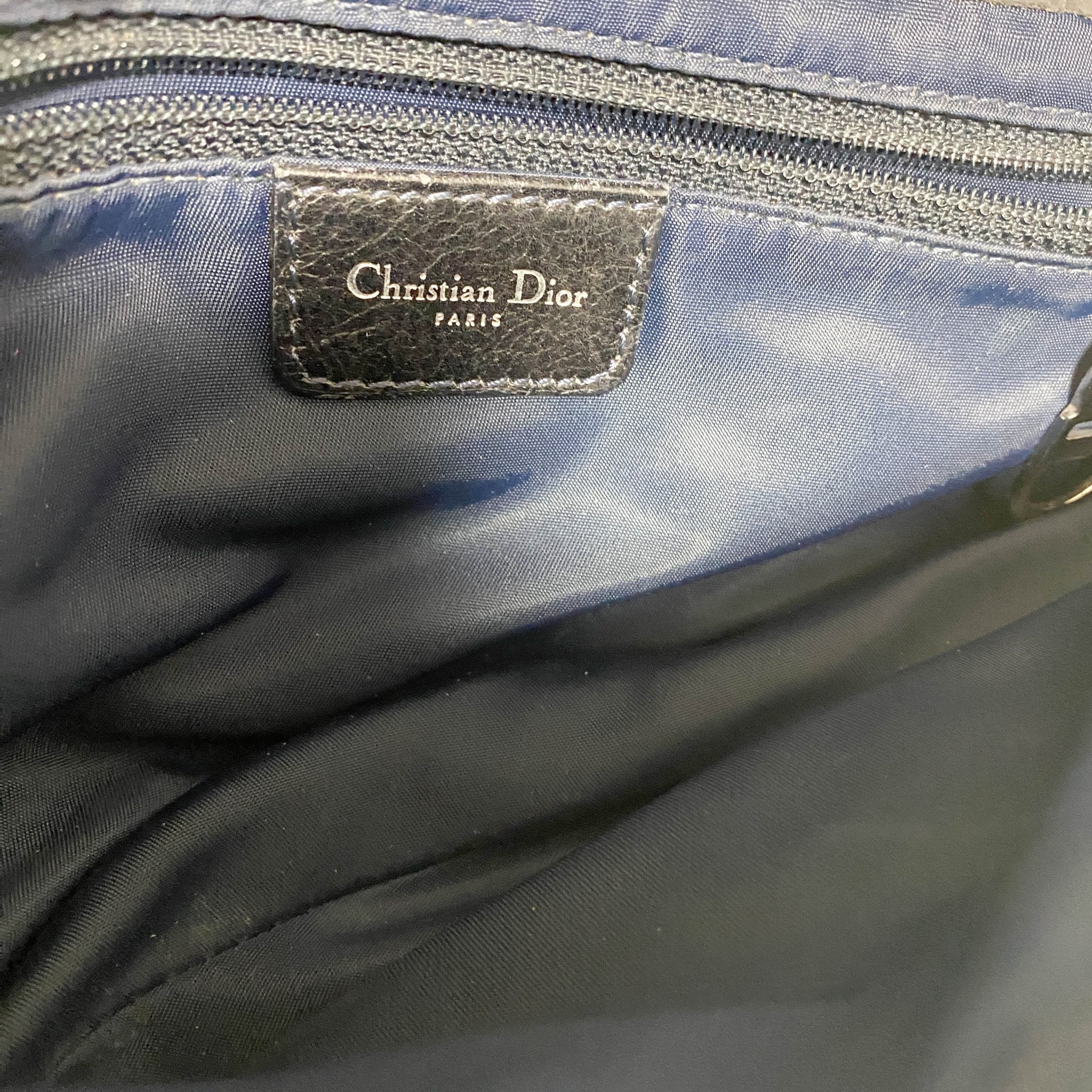 DIOR 2005 Navy Flight Line Trotter Saddle Handbag, in , Sold by HIVE PRELOVED - Shoulder Bags, ,