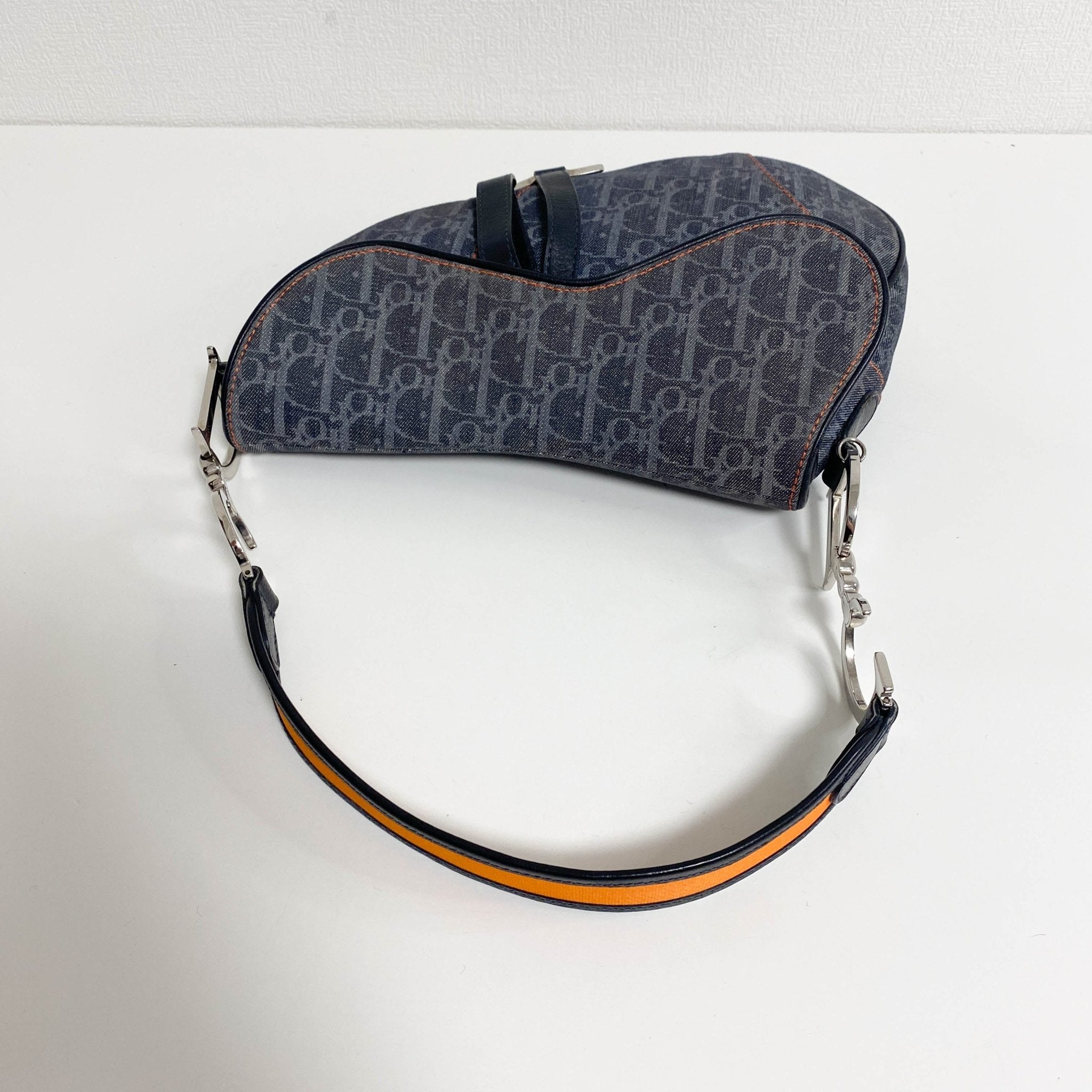 DIOR 2005 Navy Flight Line Trotter Saddle Handbag, in , Sold by HIVE PRELOVED - Shoulder Bags, ,