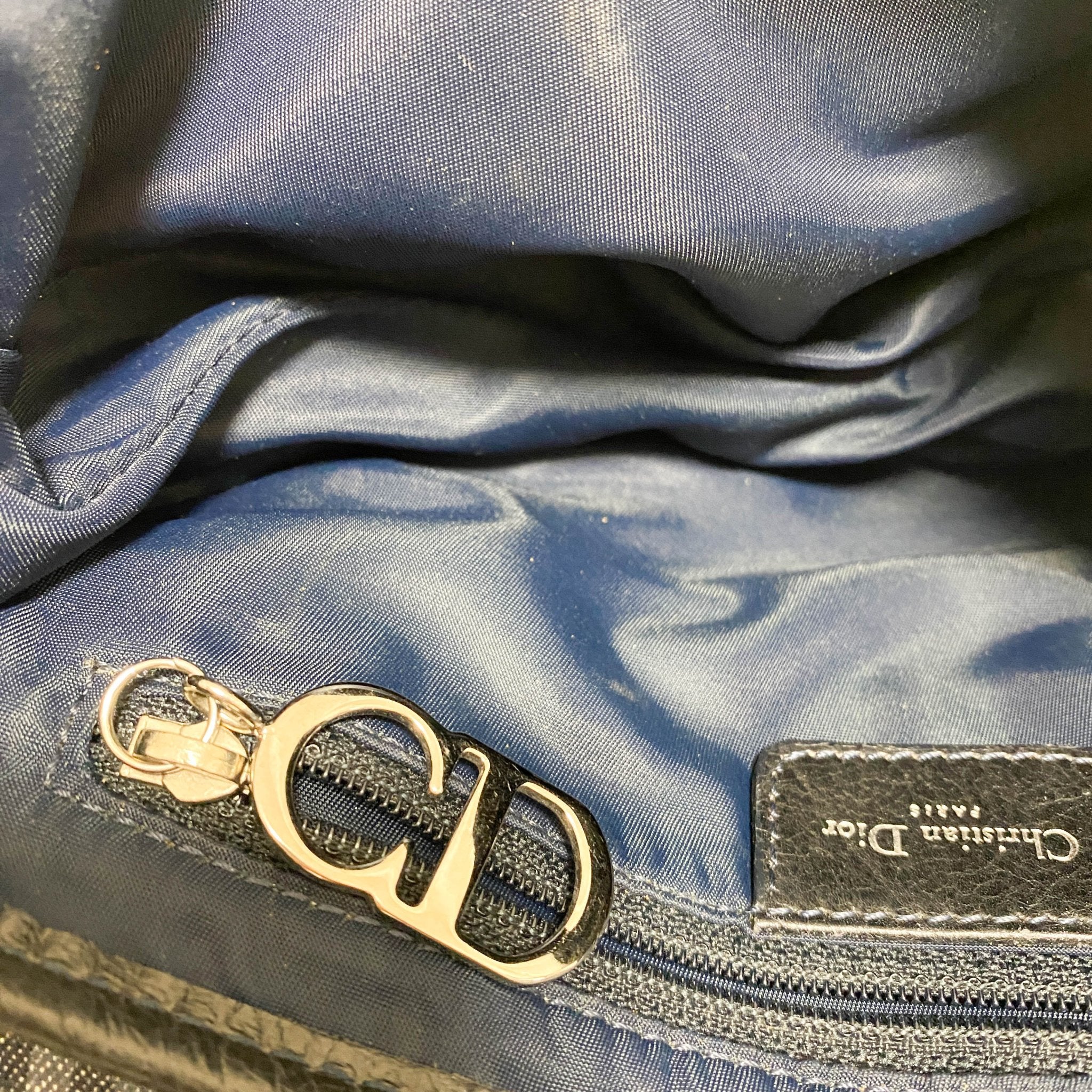 DIOR 2005 Navy Flight Line Trotter Saddle Handbag, in , Sold by HIVE PRELOVED - Shoulder Bags, ,