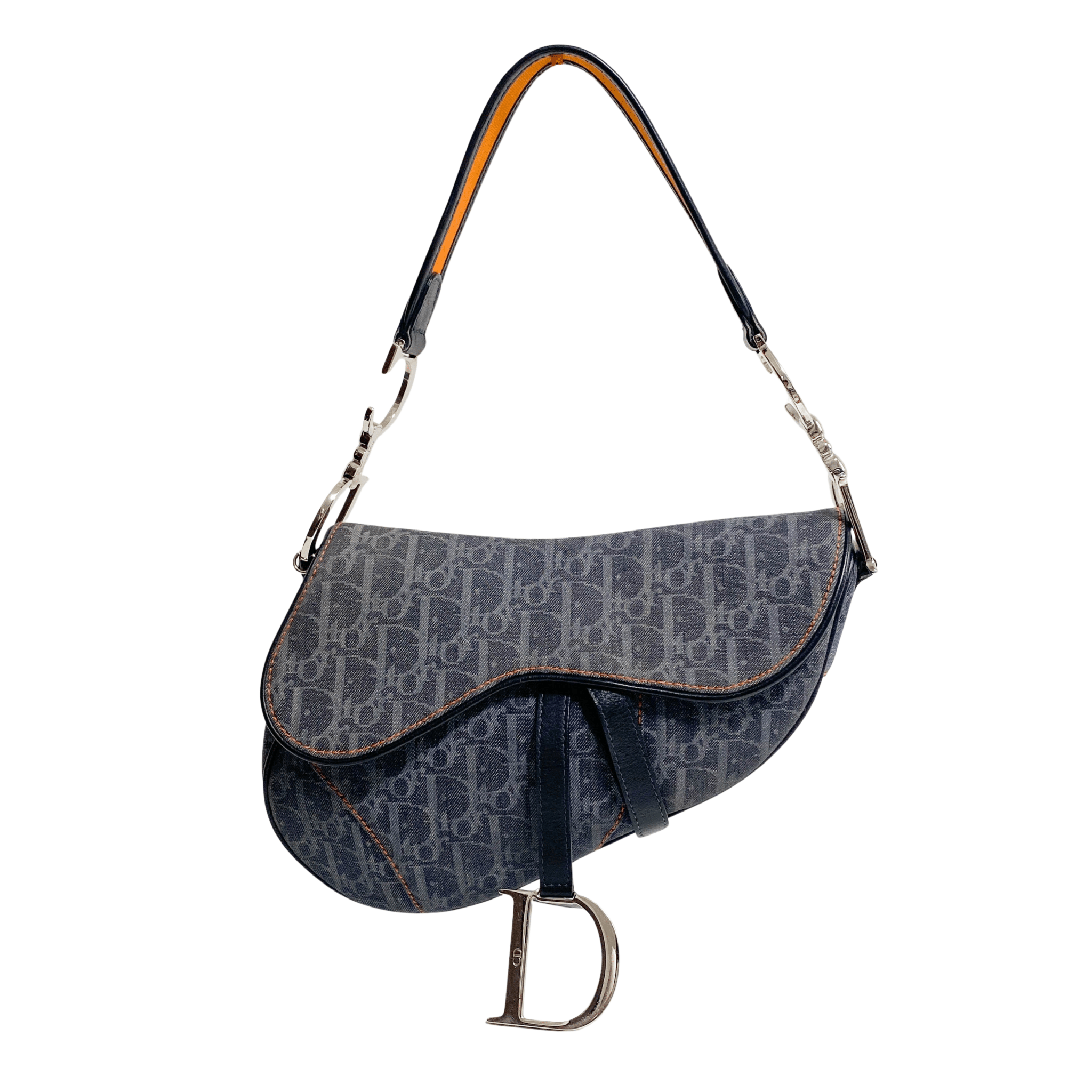 DIOR 2005 Navy Flight Line Trotter Saddle Handbag, in , Sold by HIVE PRELOVED - Shoulder Bags, ,