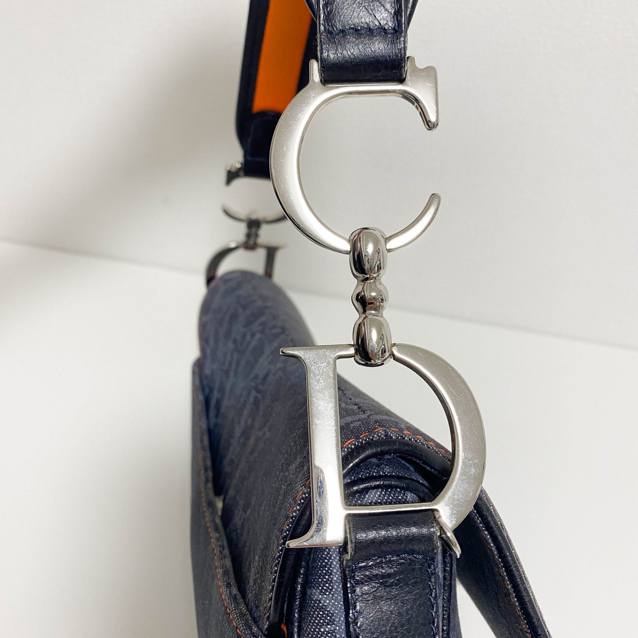 DIOR 2005 Navy Flight Line Trotter Saddle Handbag, in , Sold by HIVE PRELOVED - Shoulder Bags, ,