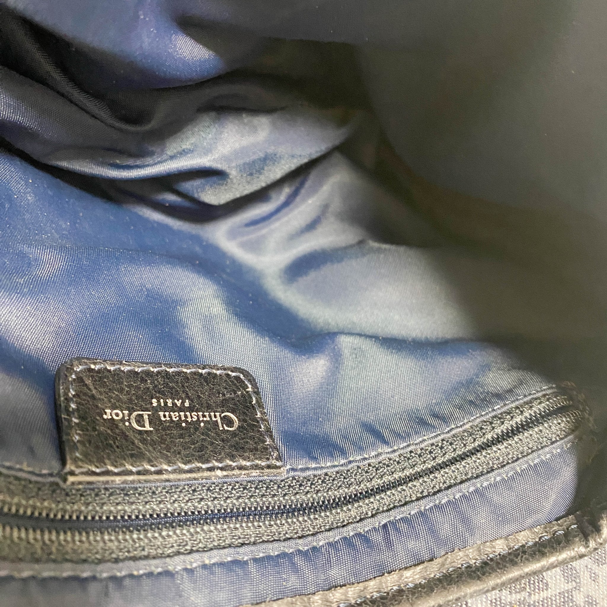 DIOR 2005 Navy Flight Line Trotter Saddle Handbag, in , Sold by HIVE PRELOVED - Shoulder Bags, ,