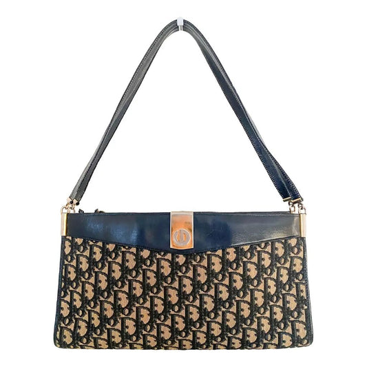 DIOR 30 Montaigne Cloth Handbag, Navy in Coated Canvas, Sold by HIVE PRELOVED - , ,