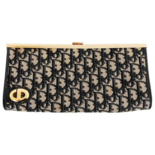 DIOR 30 Montaigne Cloth Handbag, Navy in Coated Canvas, Sold by HIVE PRELOVED - , ,