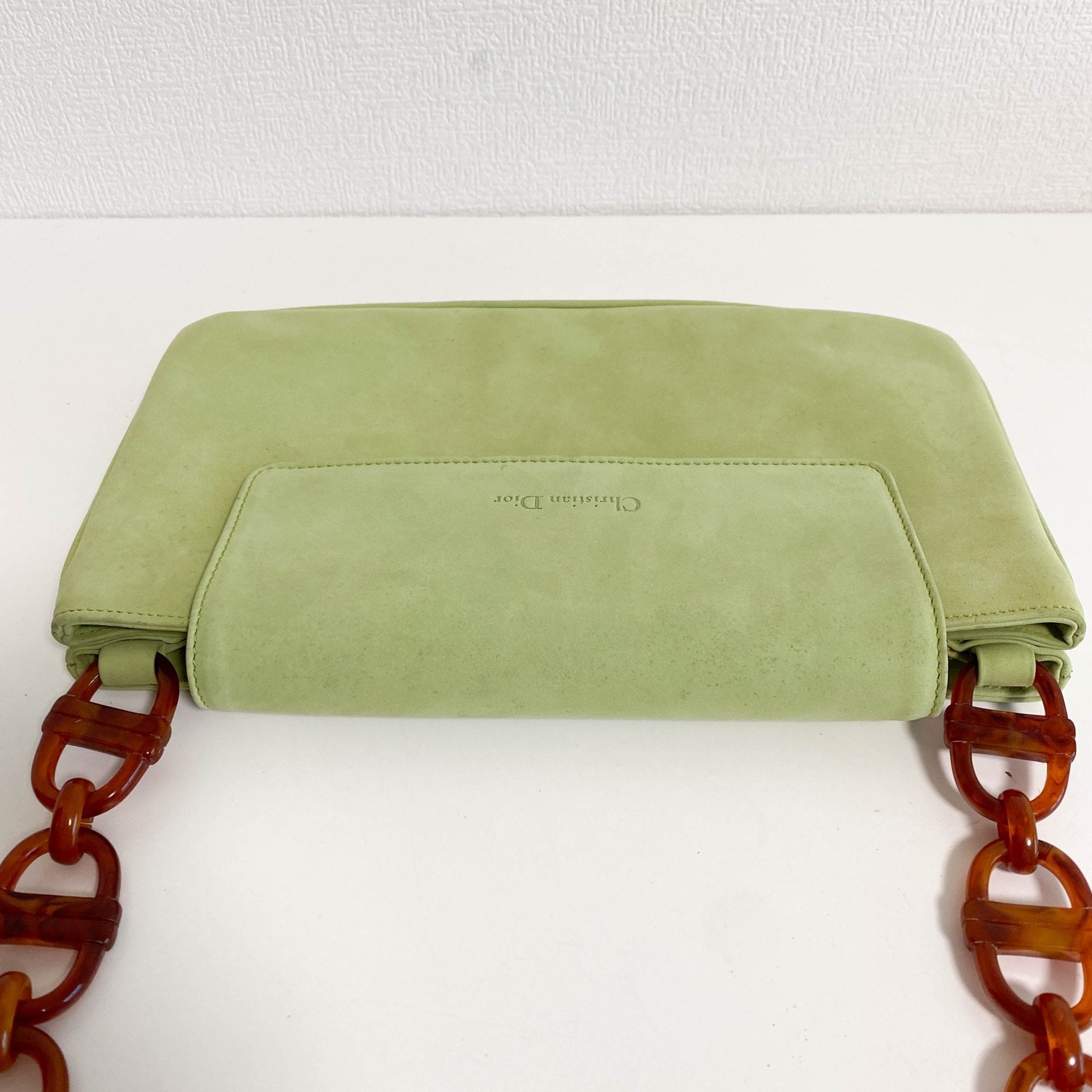 DIOR Archive Green Suede Chain Shoulder Bag, in , Sold by HIVE PRELOVED - Shoulder Bags, ,