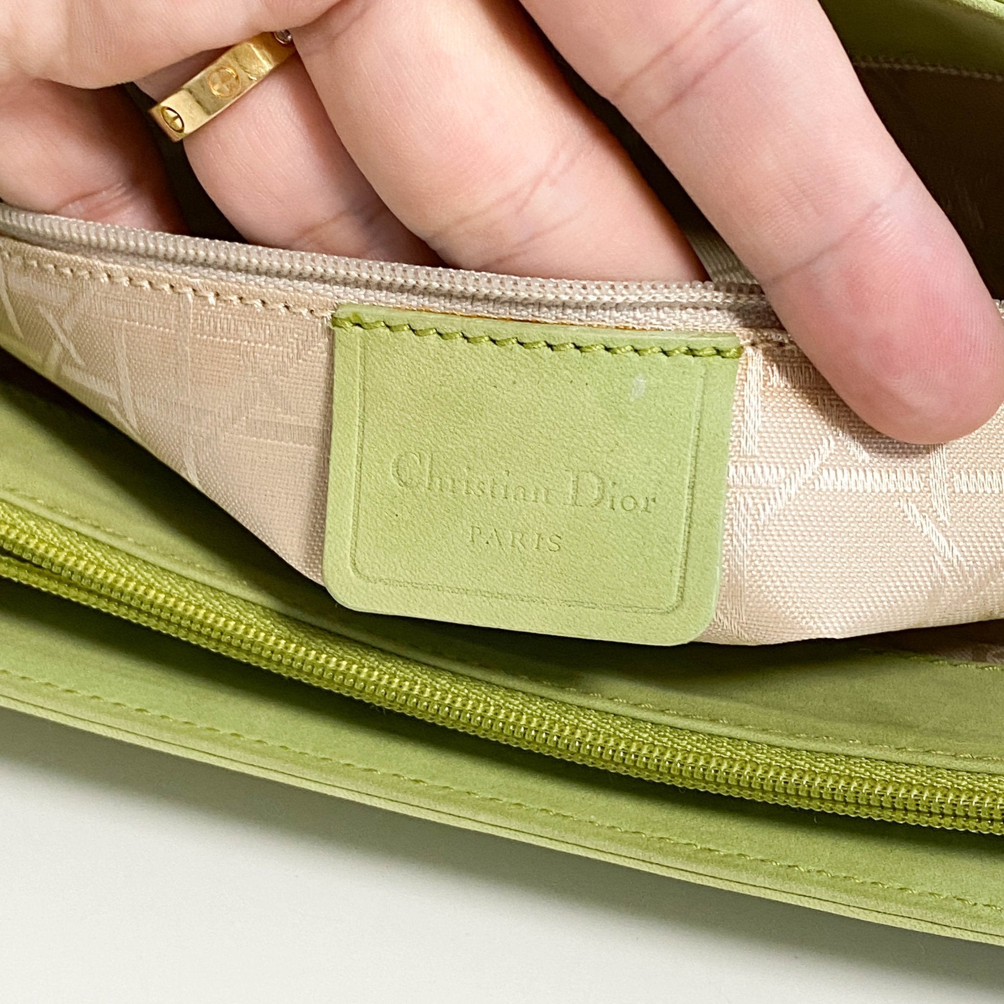 DIOR Archive Green Suede Chain Shoulder Bag, in , Sold by HIVE PRELOVED - Shoulder Bags, ,