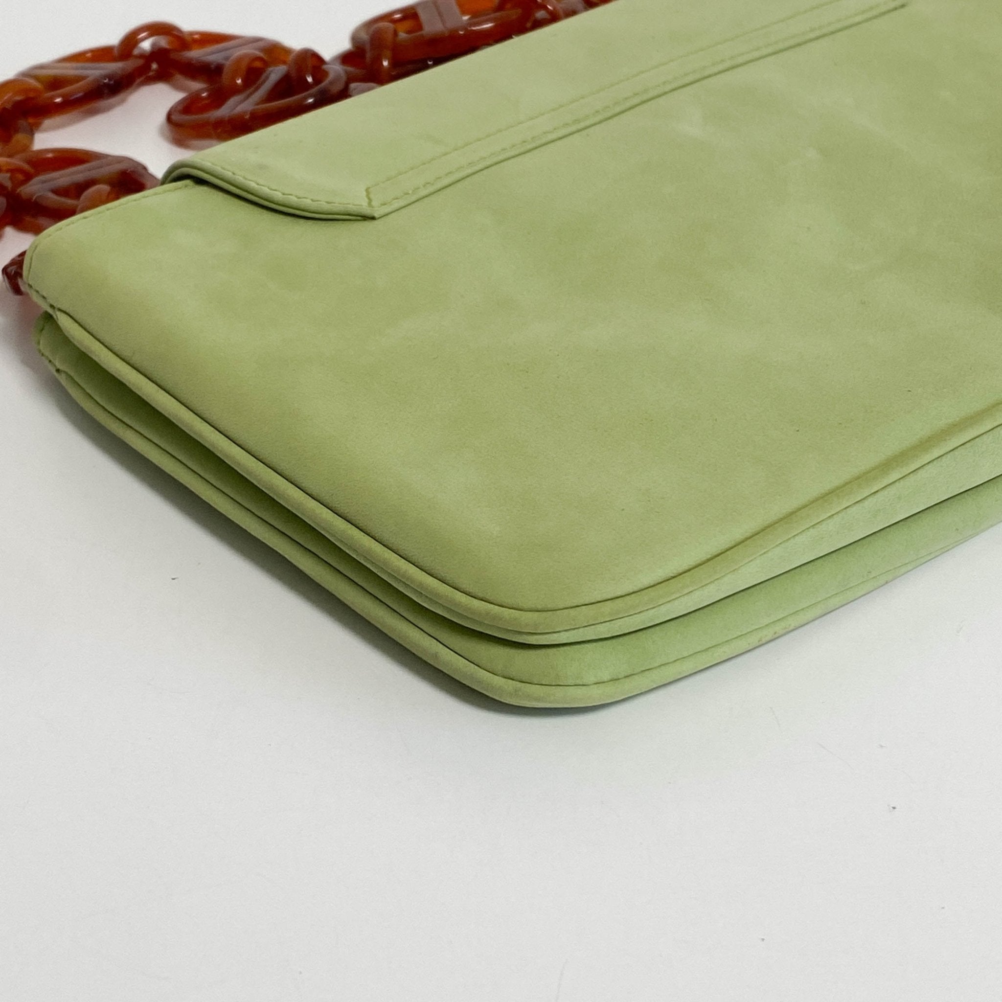 DIOR Archive Green Suede Chain Shoulder Bag, in , Sold by HIVE PRELOVED - Shoulder Bags, ,