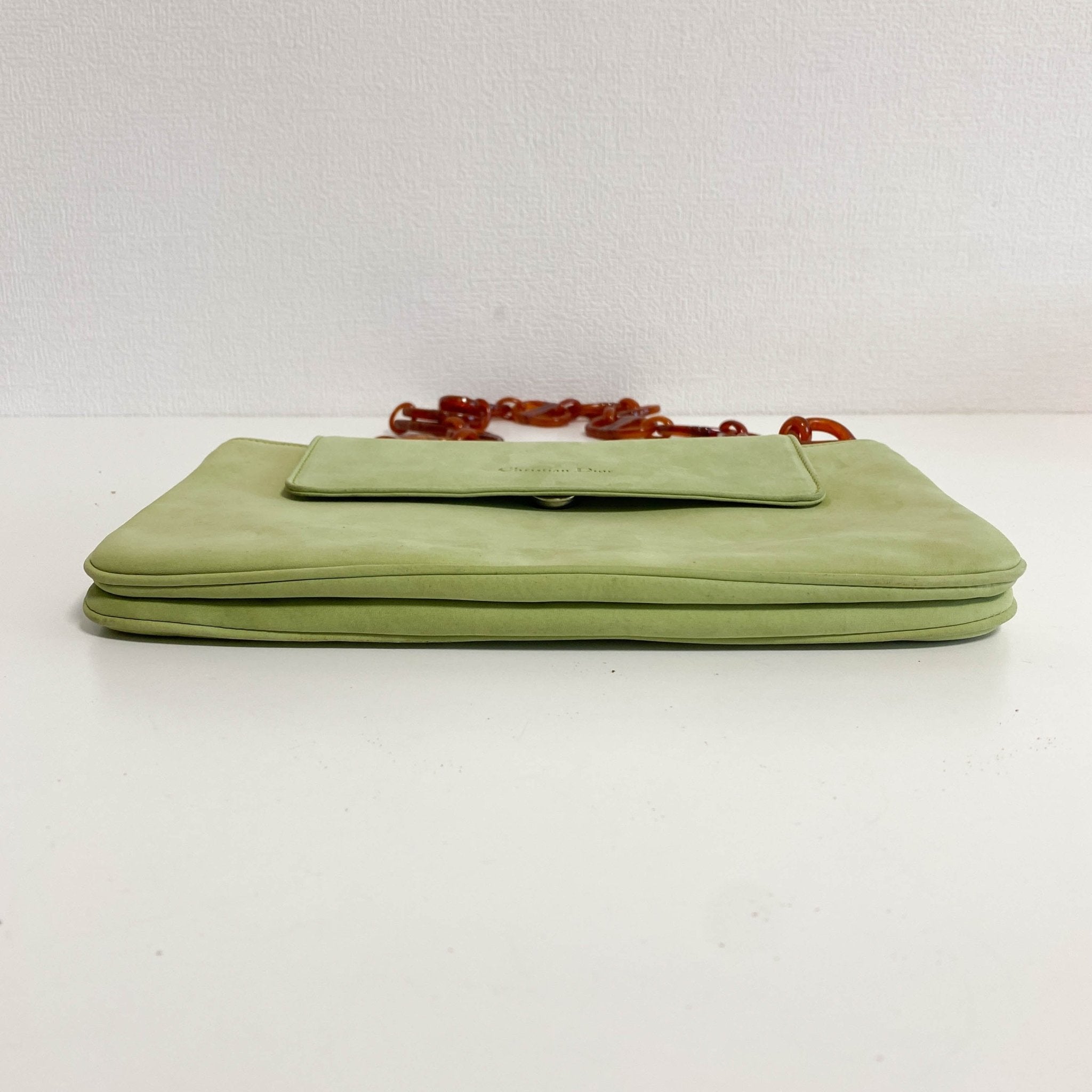 DIOR Archive Green Suede Chain Shoulder Bag, in , Sold by HIVE PRELOVED - Shoulder Bags, ,