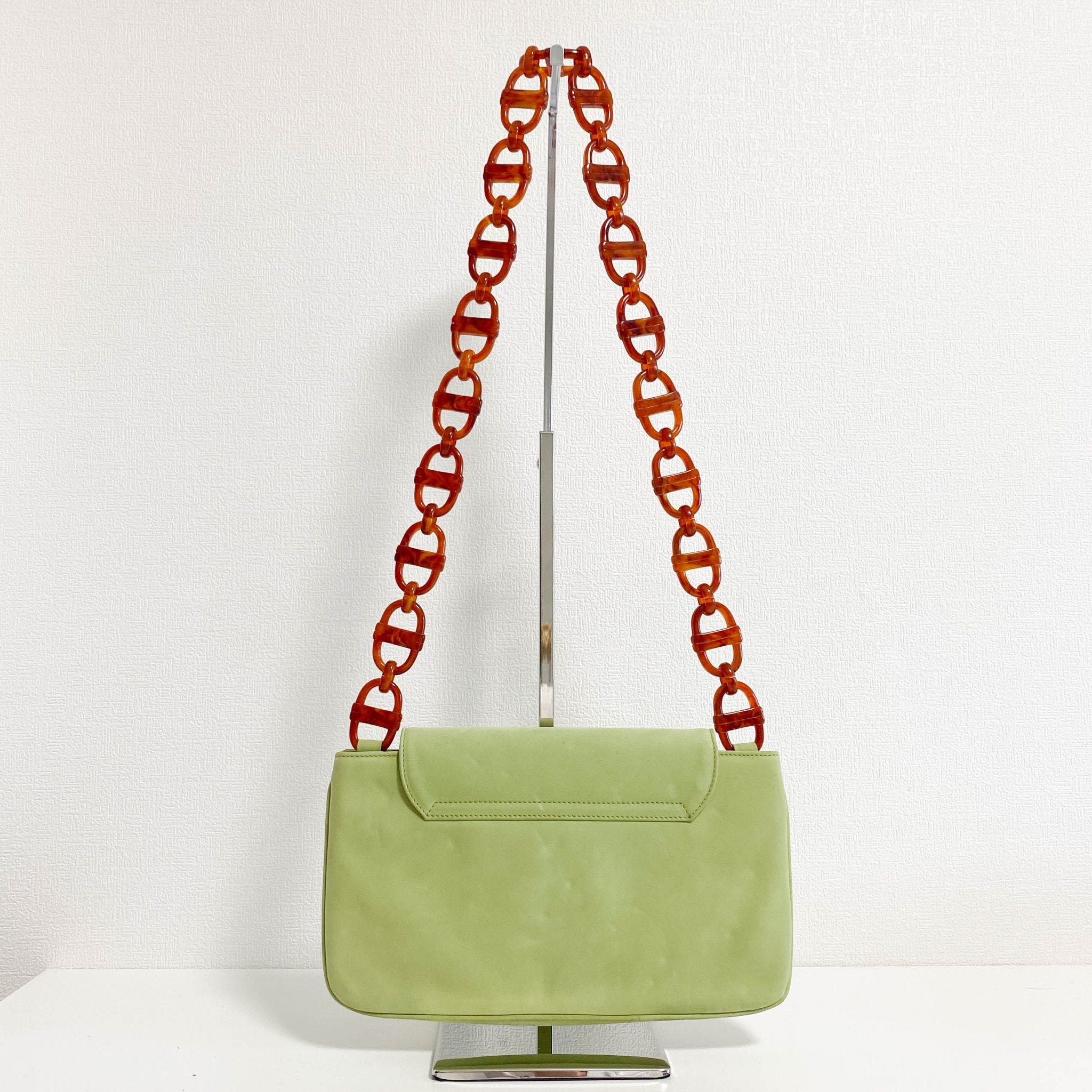 DIOR Archive Green Suede Chain Shoulder Bag, in , Sold by HIVE PRELOVED - Shoulder Bags, ,