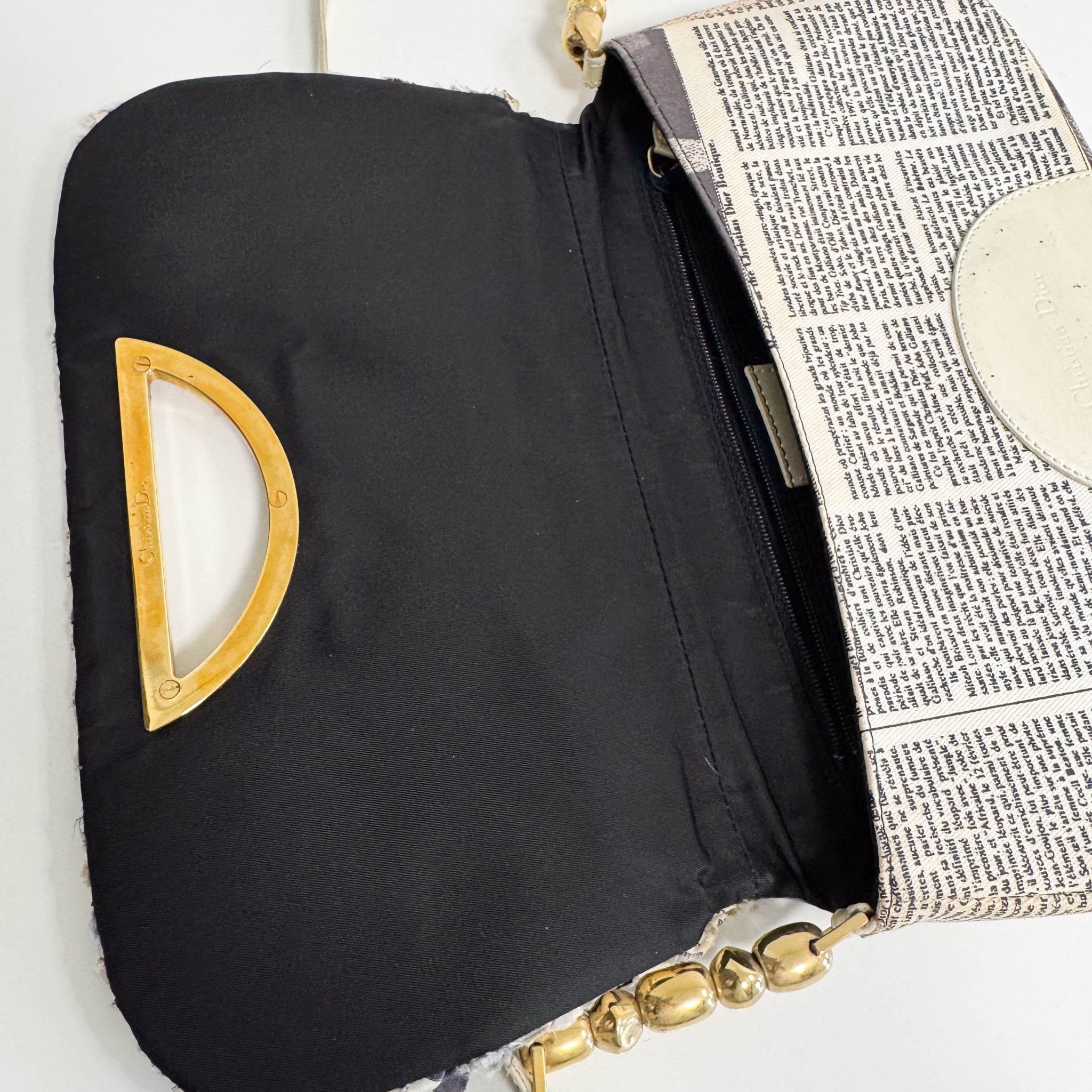 DIOR Archive Malice Pearl News Paper Shoulder Bag, in , Sold by HIVE PRELOVED - Shoulder Bags, ,