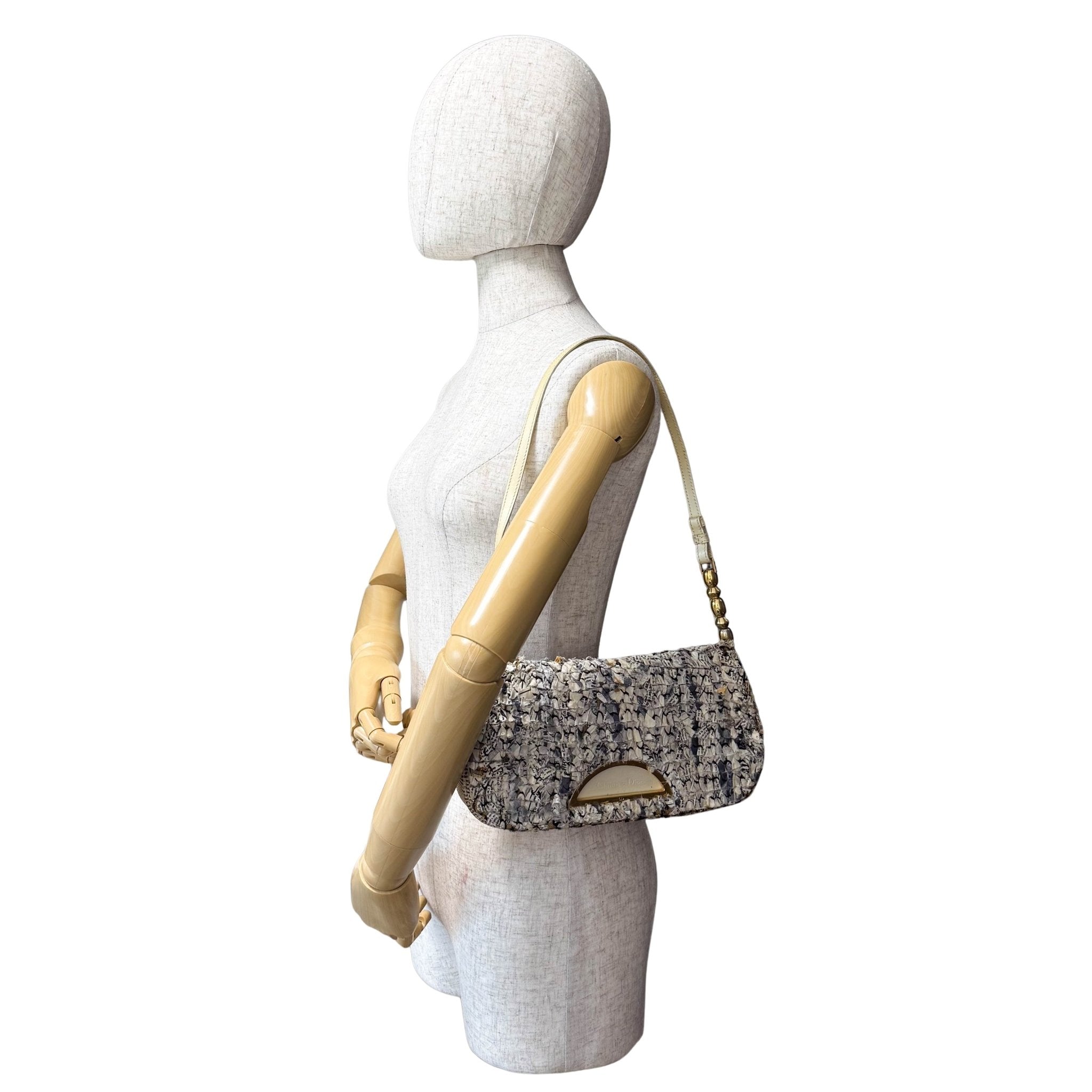 DIOR Archive Malice Pearl News Paper Shoulder Bag, in , Sold by HIVE PRELOVED - Shoulder Bags, ,
