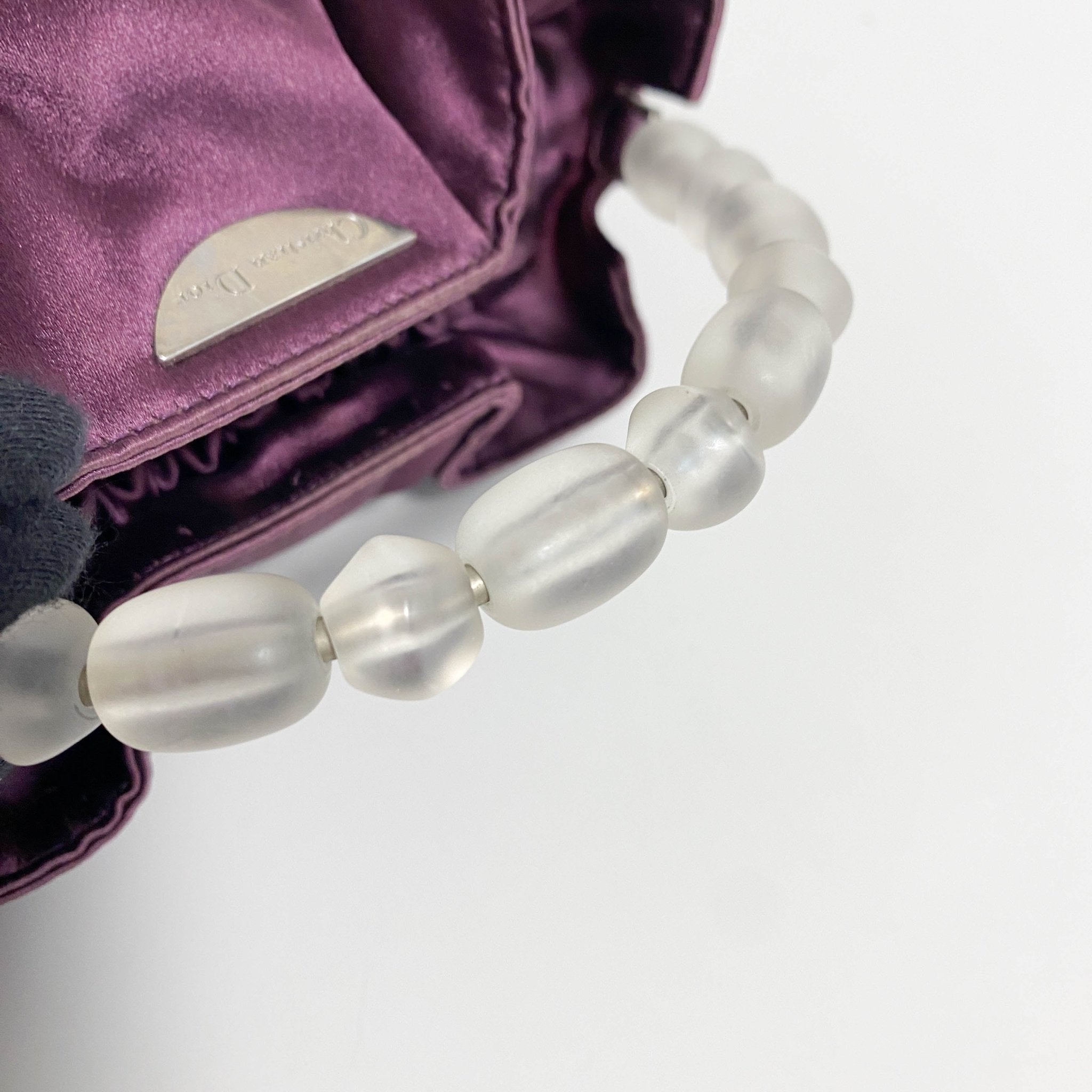 DIOR Beads Handle Purple Mini Bag, in , Sold by HIVE PRELOVED - Handle Bags, Mini bags,