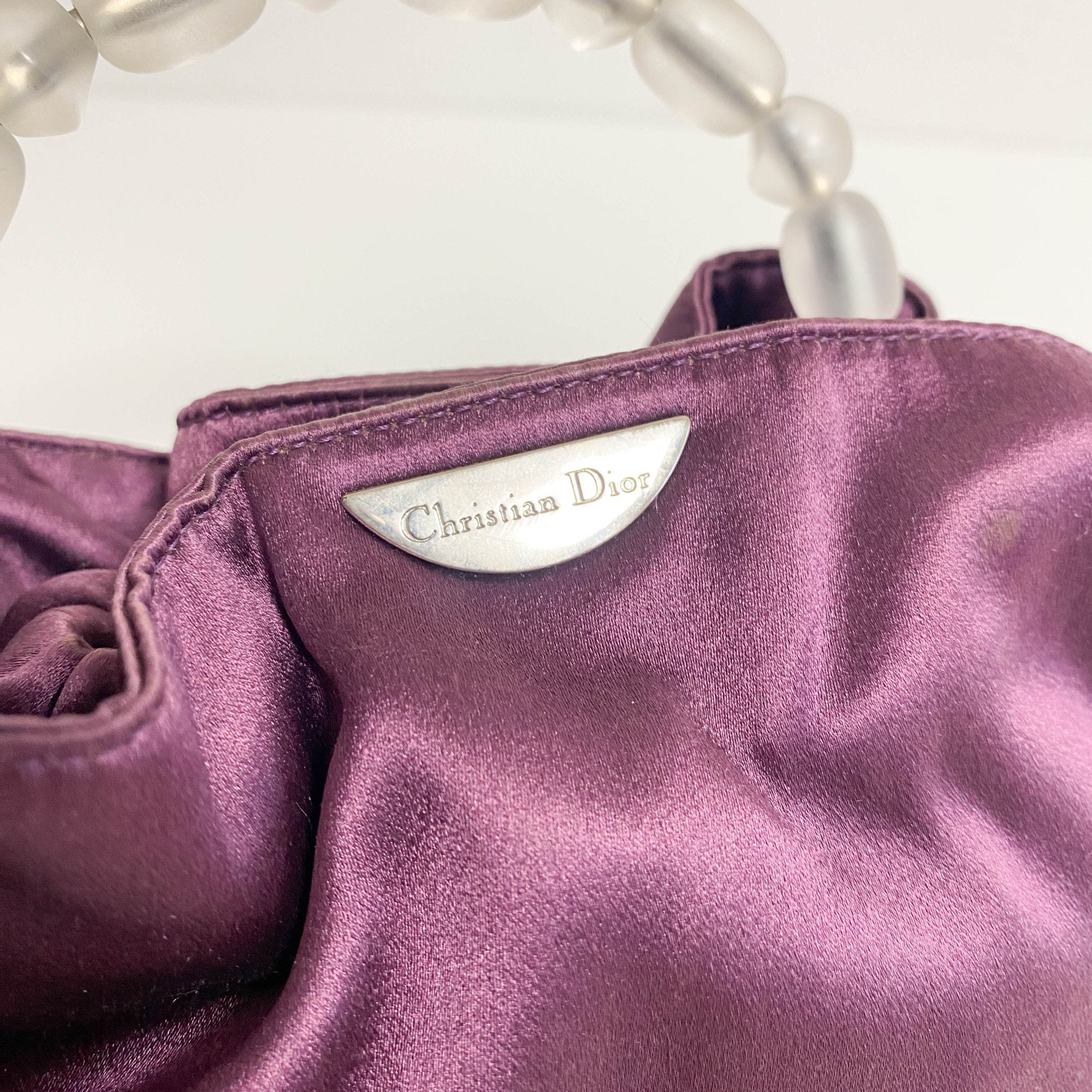 DIOR Beads Handle Purple Mini Bag, in , Sold by HIVE PRELOVED - Handle Bags, Mini bags,