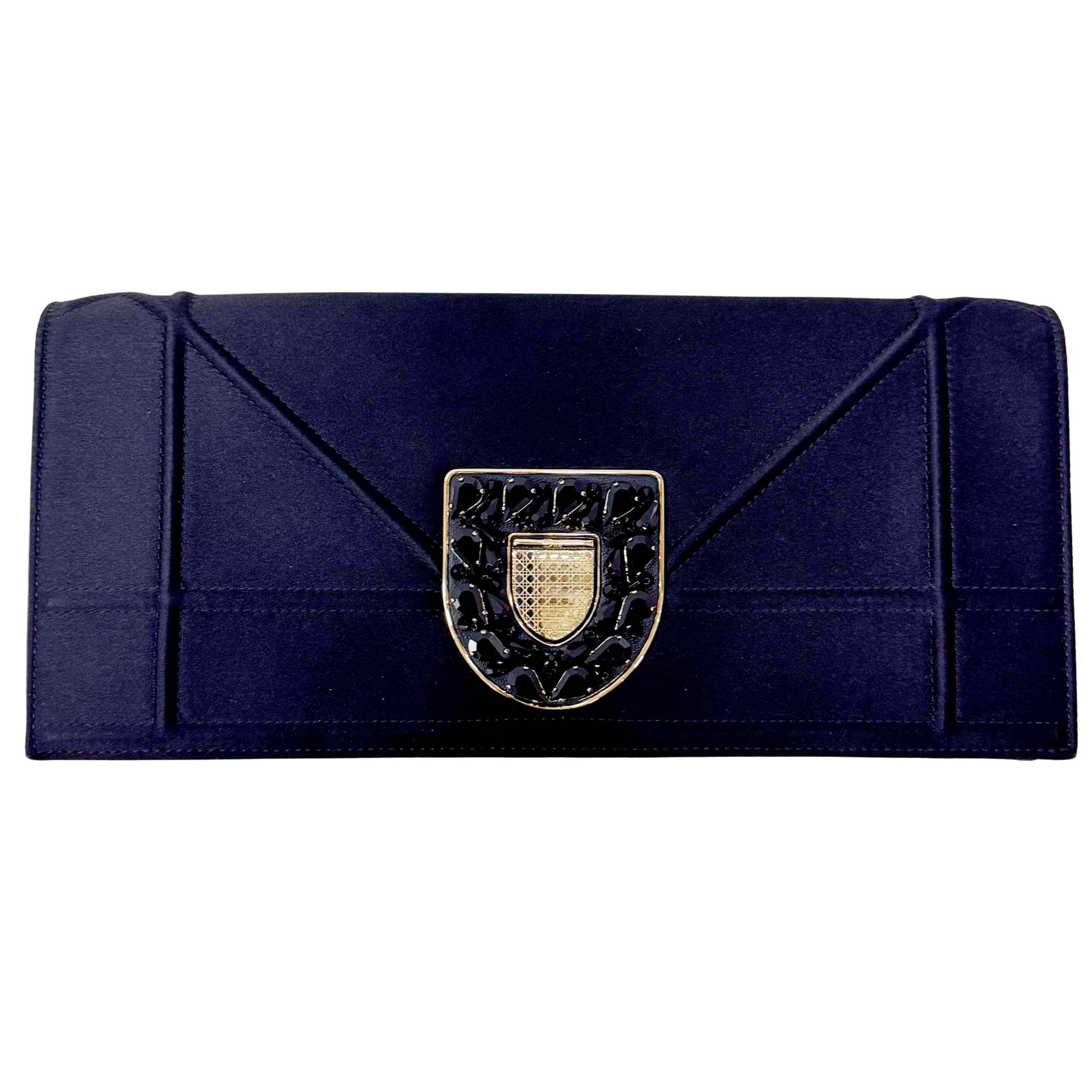 DIOR Black Satin Clutch, in , Sold by HIVE PRELOVED - Clutch bags, ,