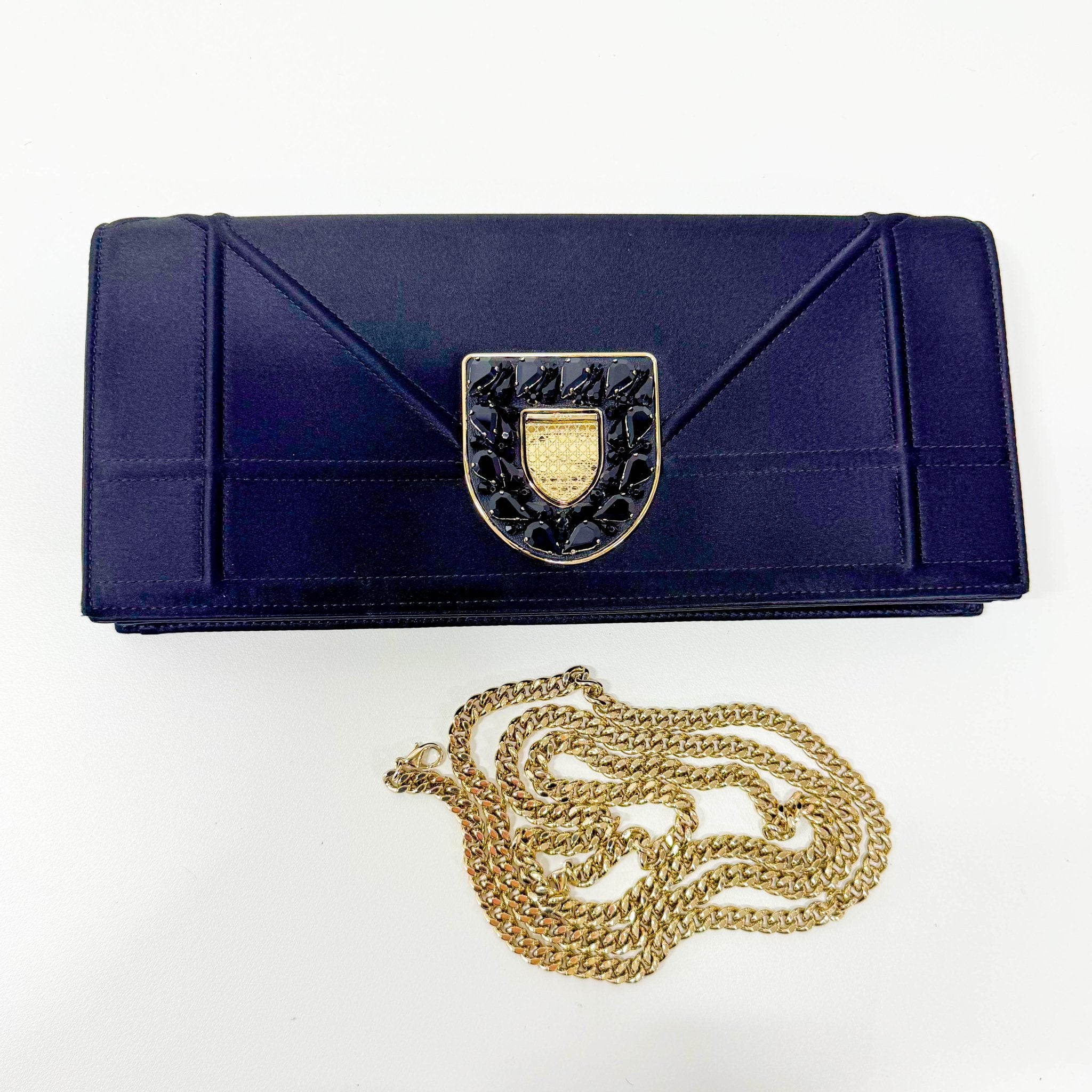 DIOR Black Satin Clutch, in , Sold by HIVE PRELOVED - Clutch bags, ,