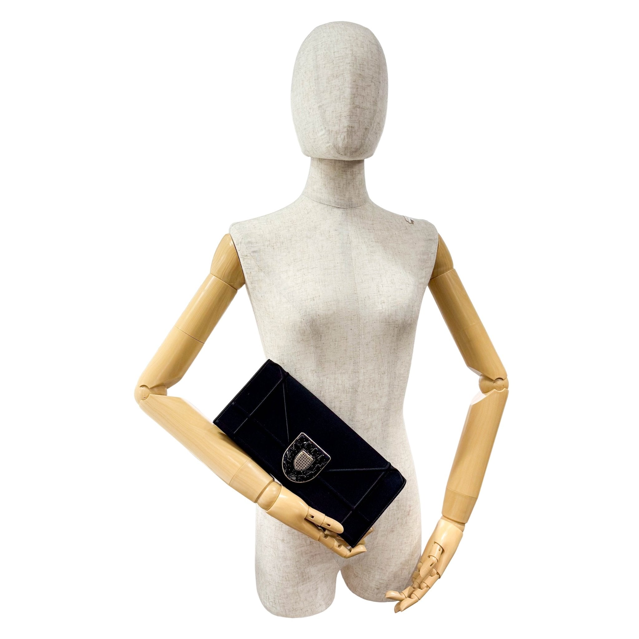 DIOR Black Satin Clutch, in , Sold by HIVE PRELOVED - Clutch bags, ,