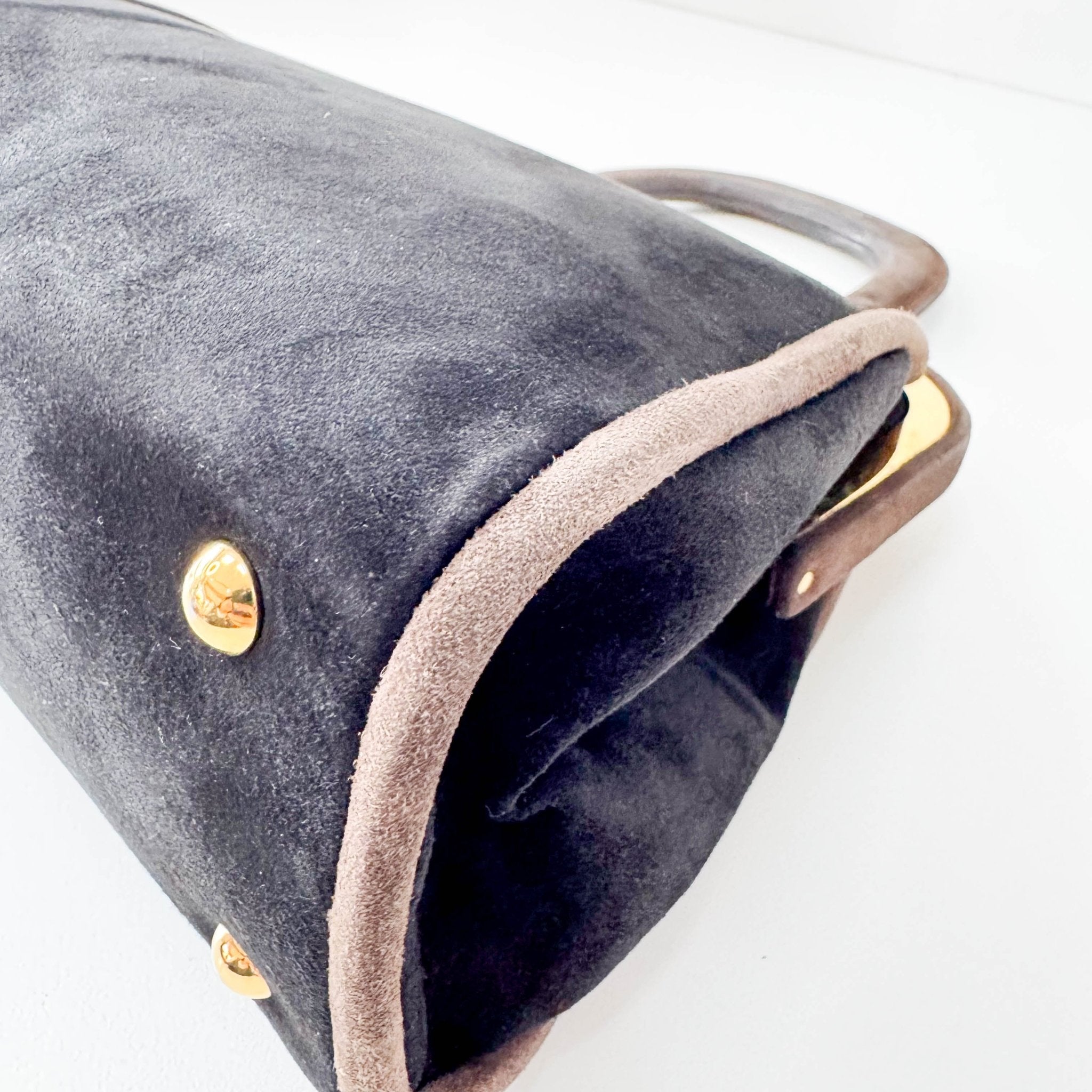 DIOR Black Suede Handle Bag, in , Sold by HIVE PRELOVED - Handle Bags, ,