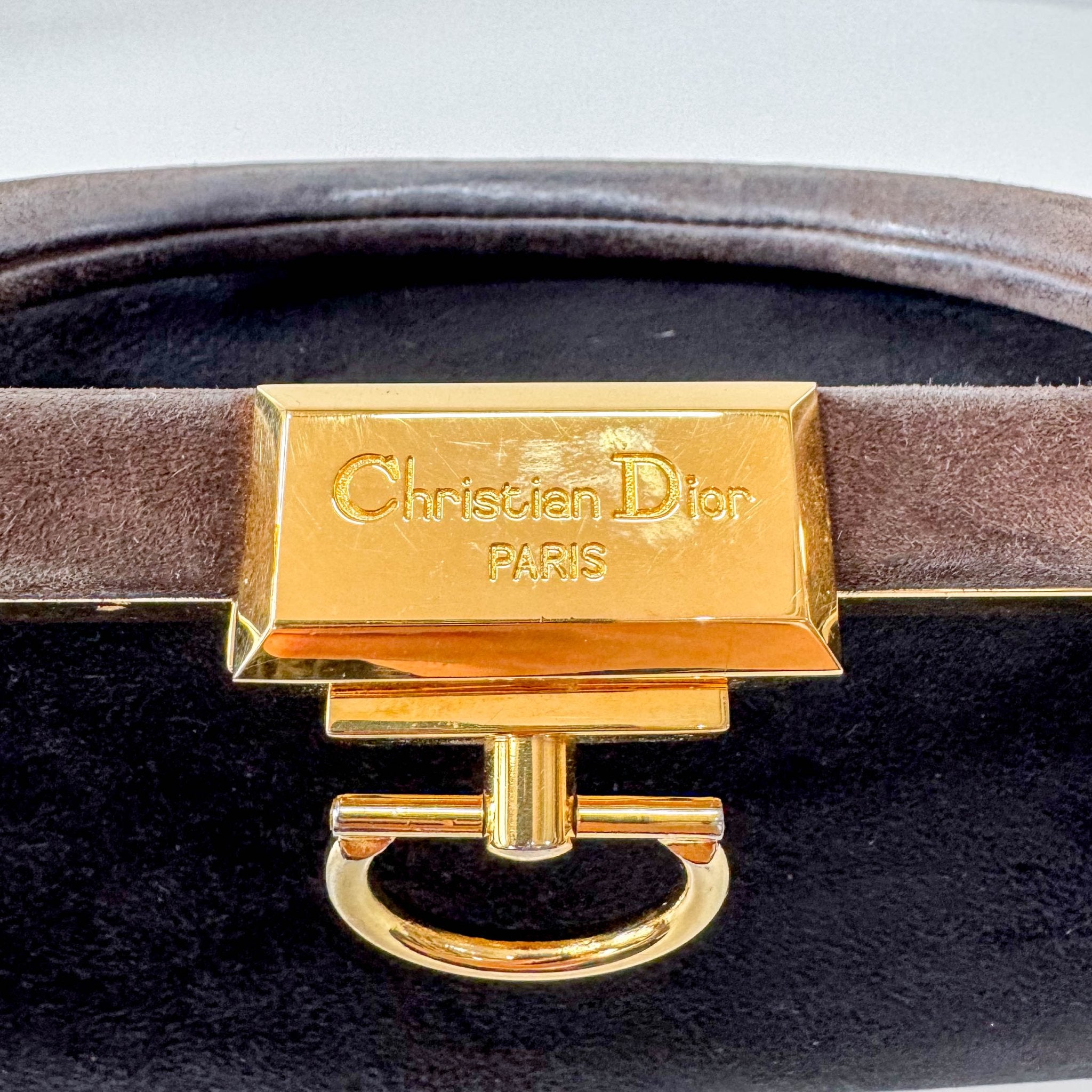 DIOR Black Suede Handle Bag, in , Sold by HIVE PRELOVED - Handle Bags, ,