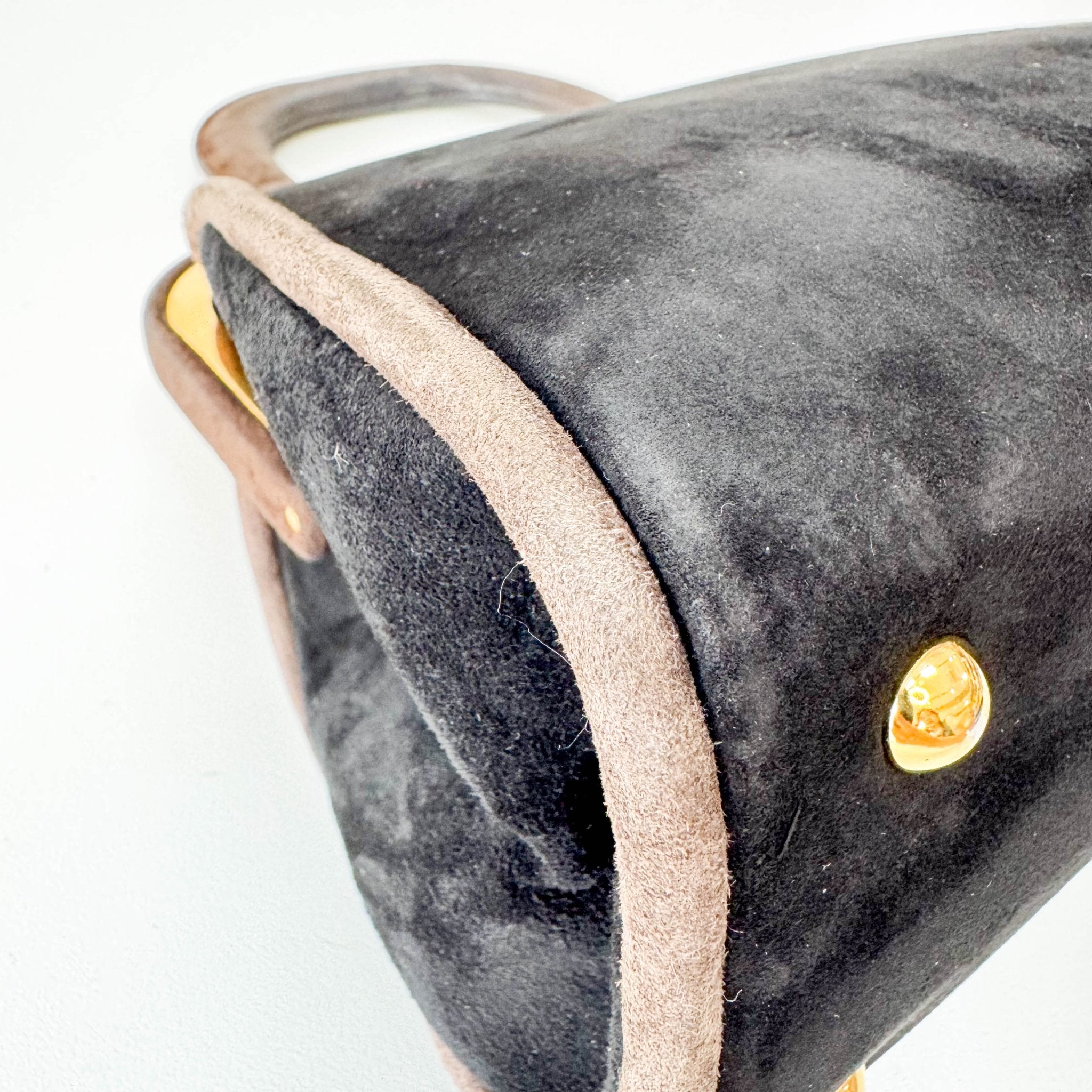 DIOR Black Suede Handle Bag, in , Sold by HIVE PRELOVED - Handle Bags, ,