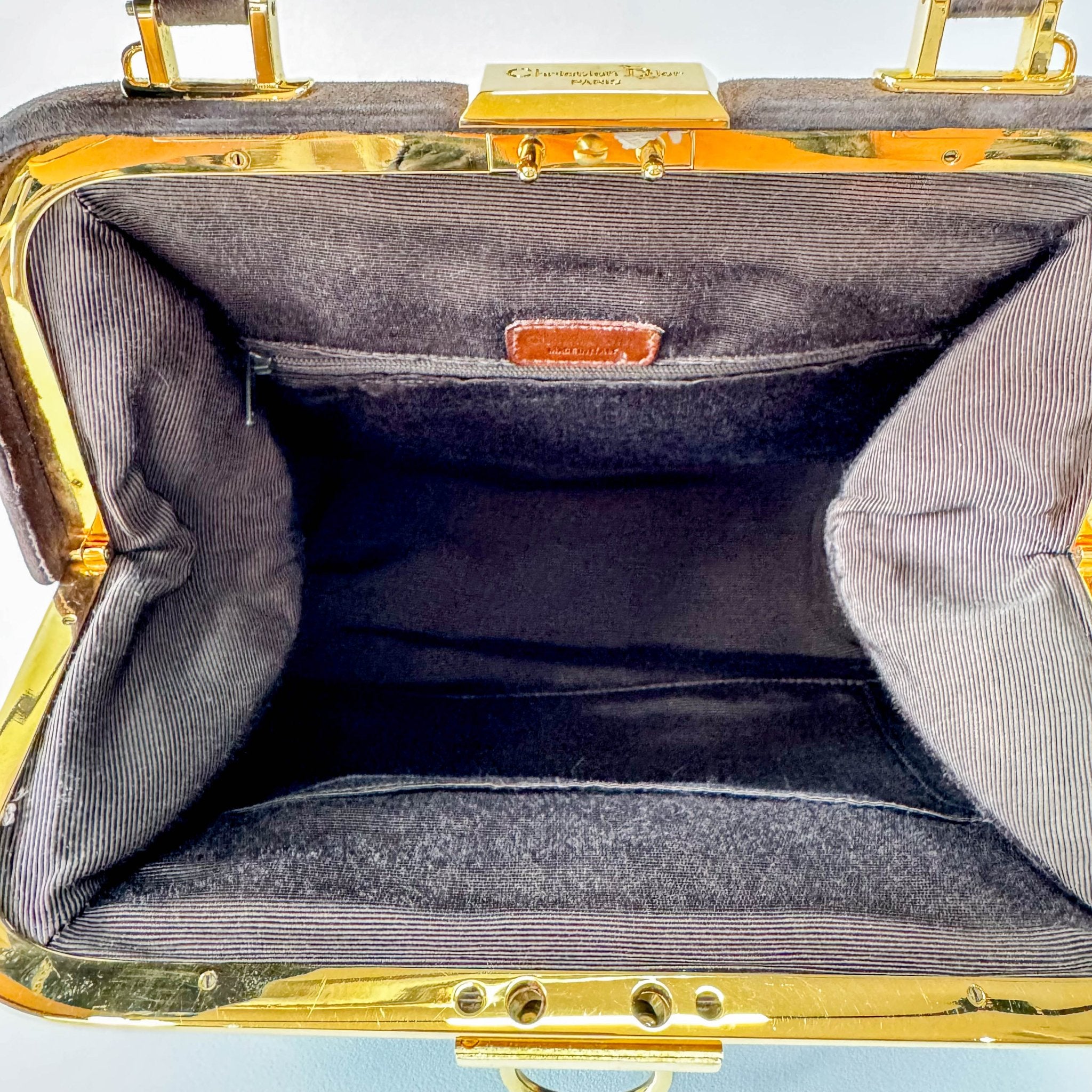 DIOR Black Suede Handle Bag, in , Sold by HIVE PRELOVED - Handle Bags, ,