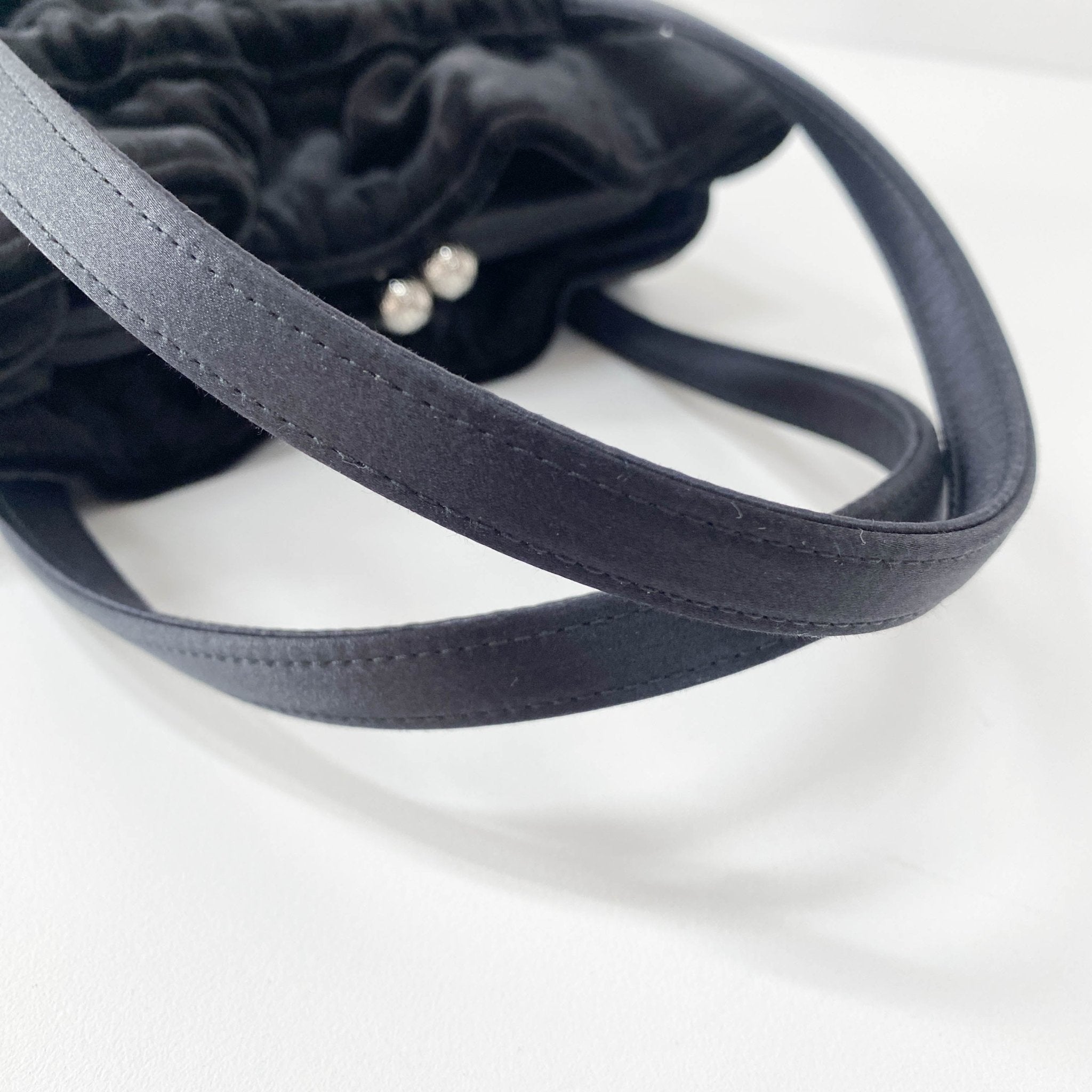 DIOR Black Velvet Handbag, in , Sold by HIVE PRELOVED - Handle Bags, ,