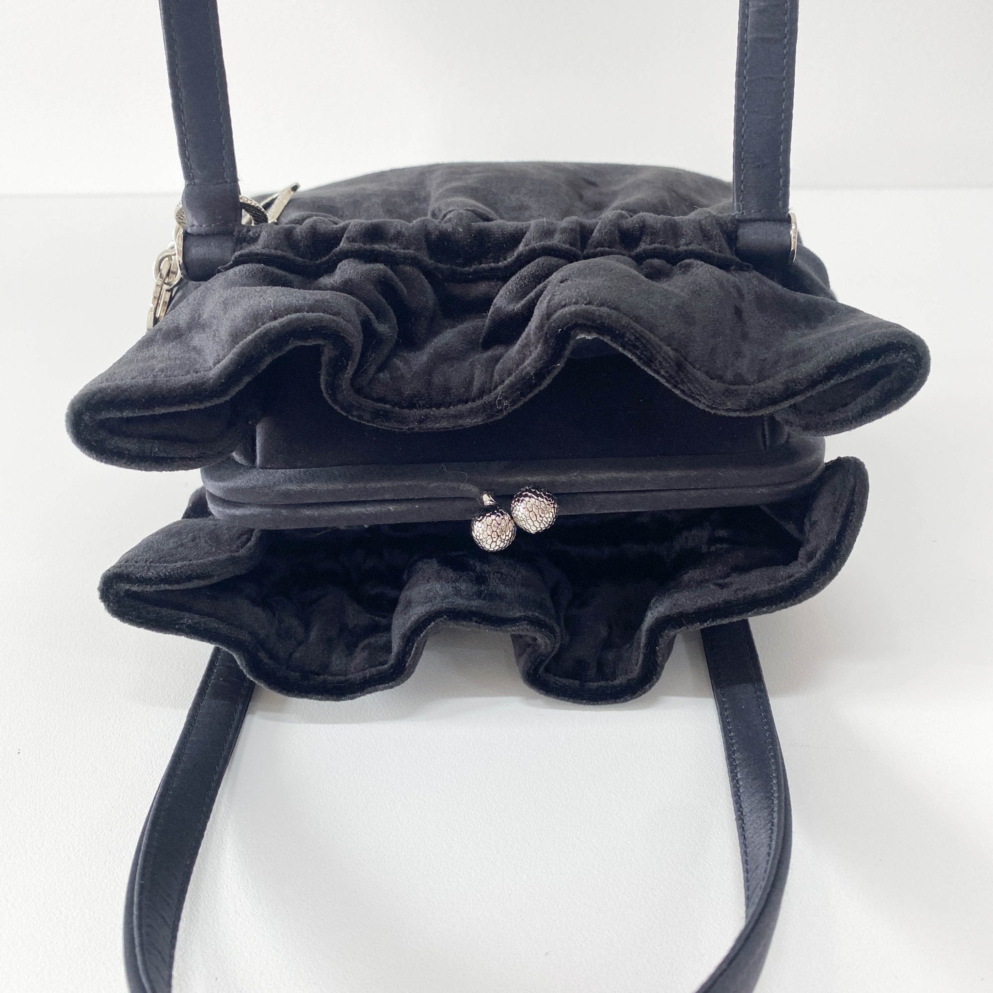 DIOR Black Velvet Handbag, in , Sold by HIVE PRELOVED - Handle Bags, ,