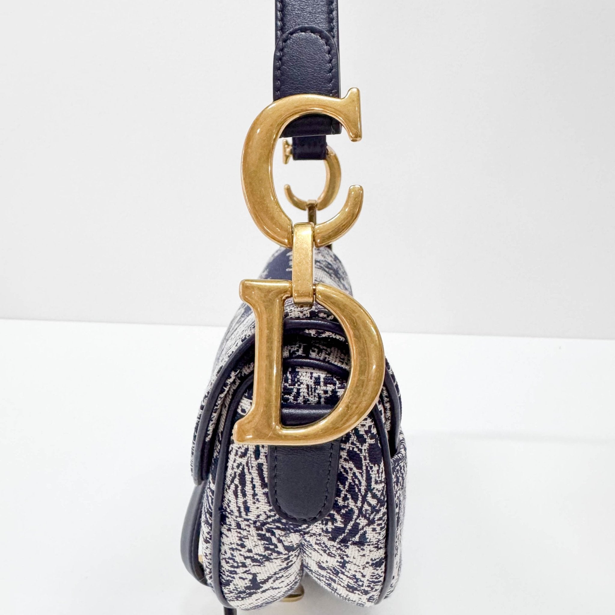 DIOR Blue Canvas Saddle Shoulder Bag, in , Sold by HIVE PRELOVED - Shoulder Bags, ,