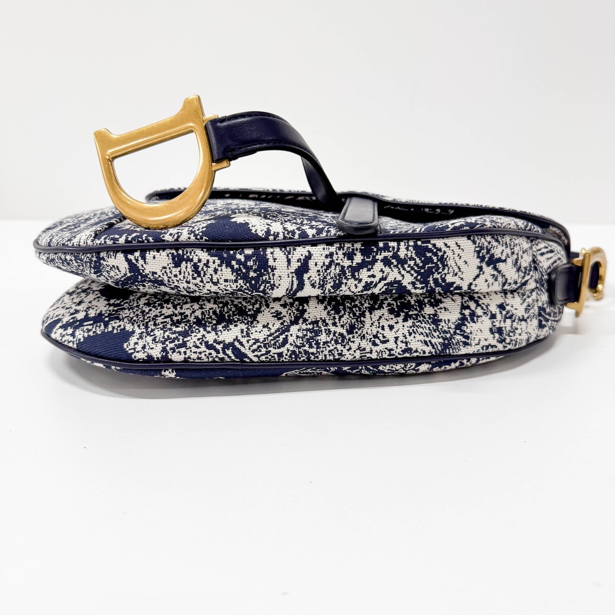 DIOR Blue Canvas Saddle Shoulder Bag, in , Sold by HIVE PRELOVED - Shoulder Bags, ,