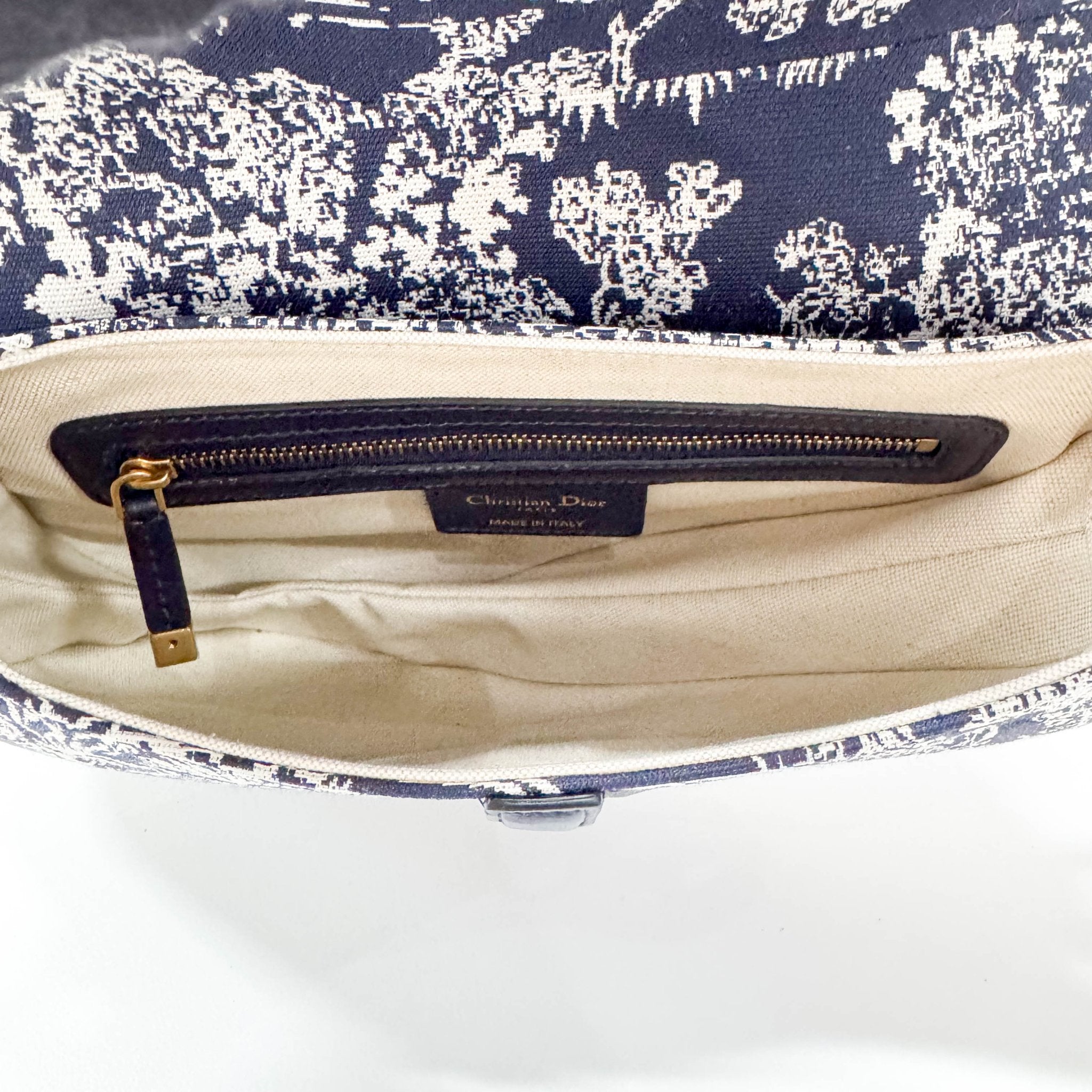 DIOR Blue Canvas Saddle Shoulder Bag, in , Sold by HIVE PRELOVED - Shoulder Bags, ,